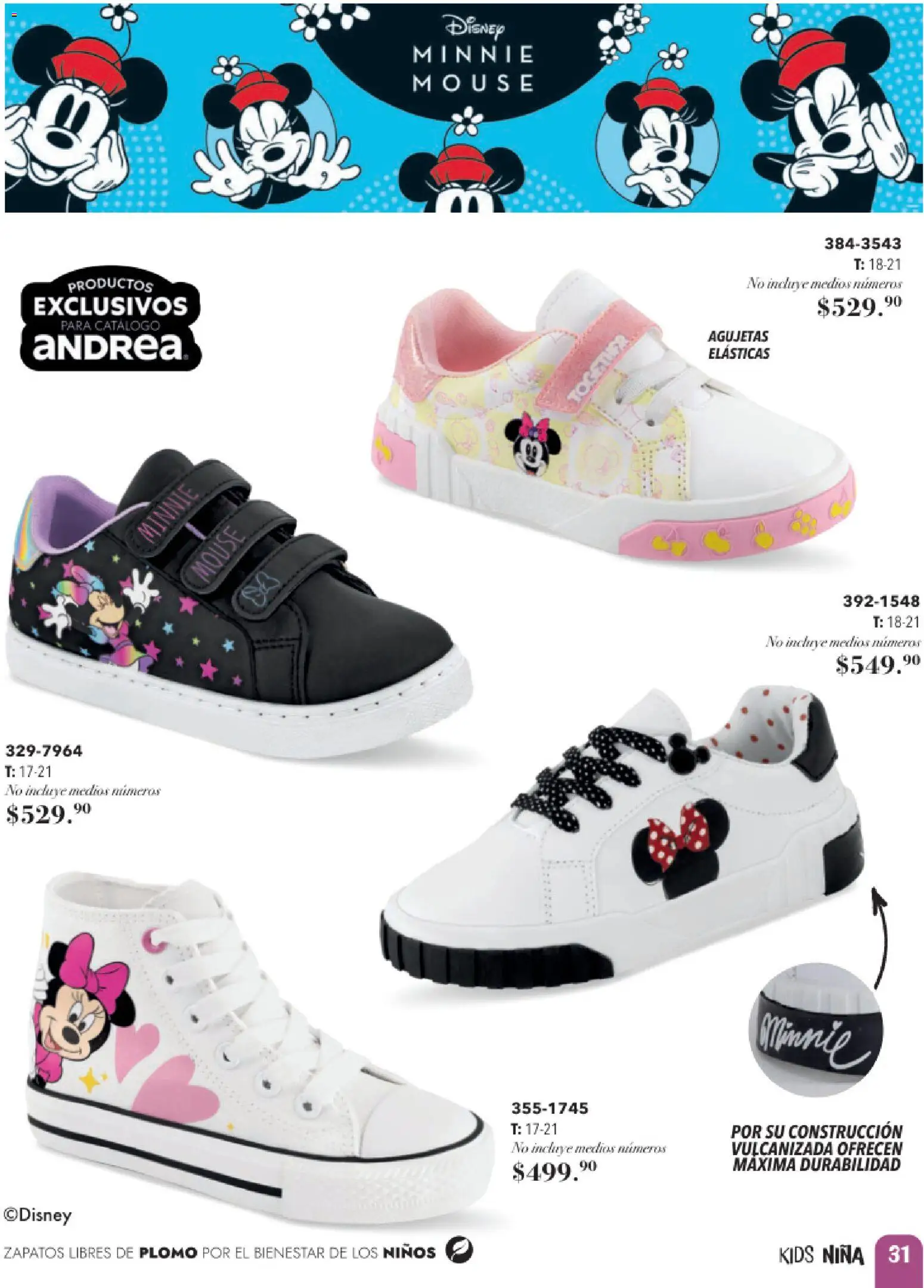 Nuevas ofertas de Andrea válidas en toda la República Mexicana desde el 24.05.2026. ¡Encuentra las mejores ofertas en Andrea catálogo Infantil! | Página: 31 | Productos: Zapatos, Mouse