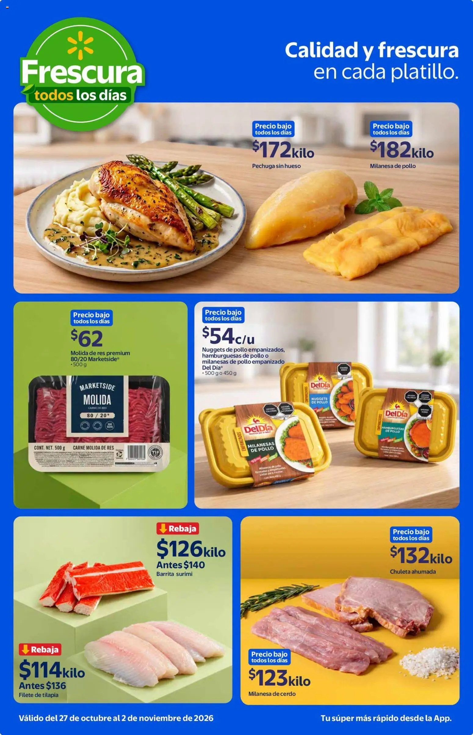 Nuevas ofertas de Walmart Express válidas en toda la República Mexicana desde el 27/10/2026. ¡Encuentra las mejores ofertas en Walmart Express folleto Calidad y frescura a precios bajos todos los días.! | Página: 3