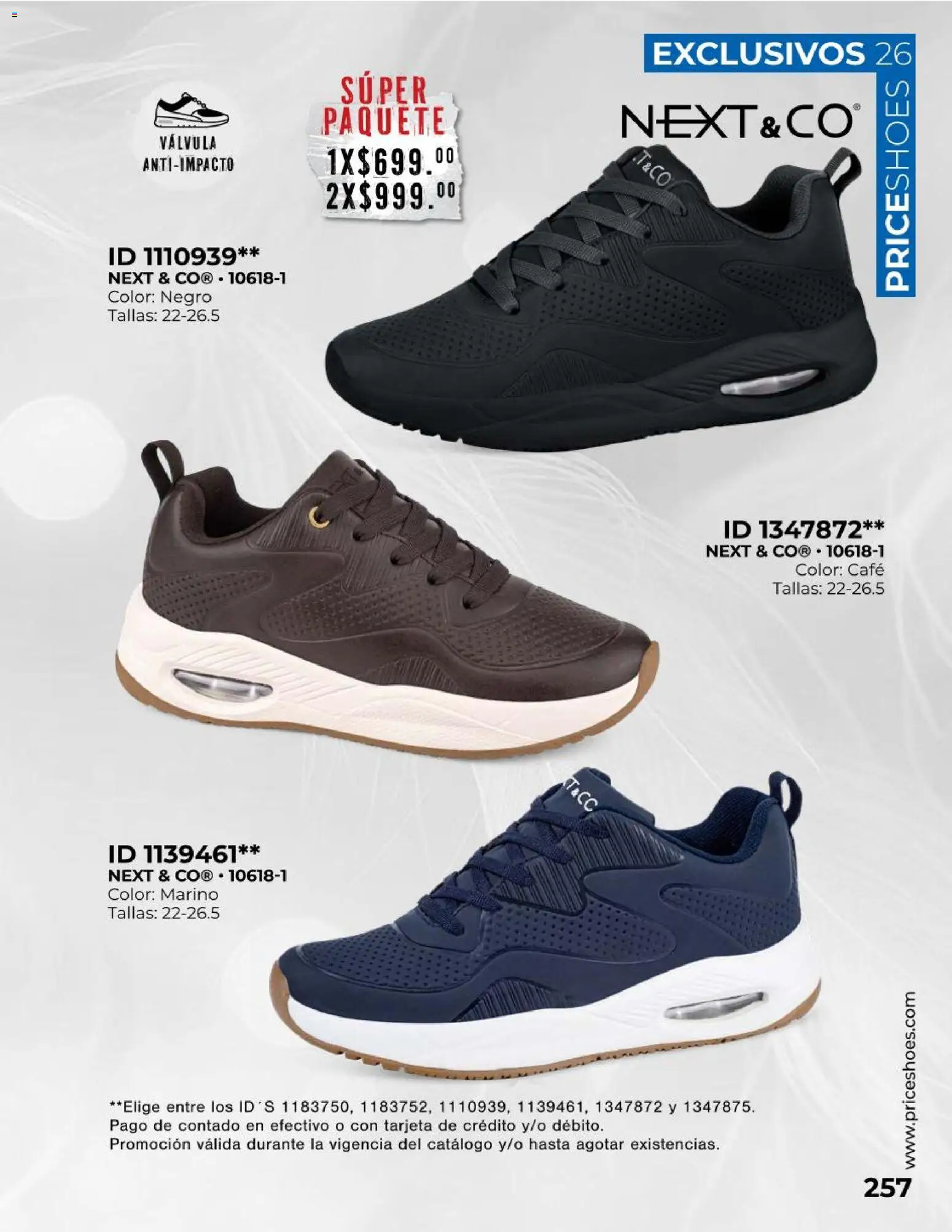 Nuevas ofertas de Price Shoes válidas en toda la República Mexicana desde el 01/10/2026. ¡Encuentra las mejores ofertas en Price Shoes catálogo Exclusivos! | Página: 257