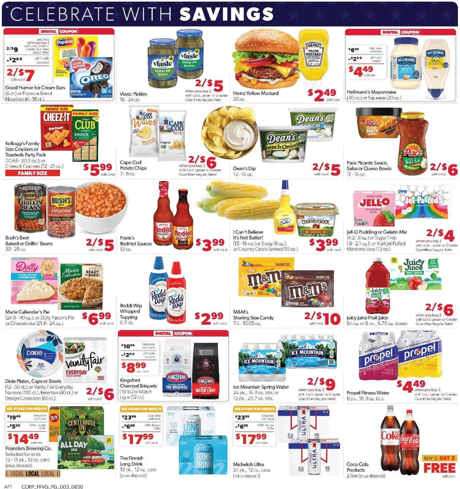 Family Fare Weekly Ad - valid from 08/30/2026 | Page: 3 | Products: Butter, Oreo, Apple Pie, Cheesecake