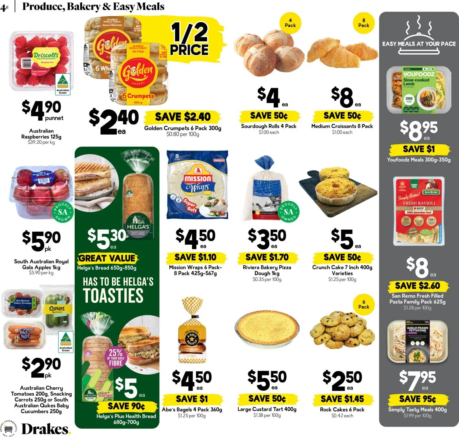 Drakes catalogue - valid from 01/07/2026 | Page: 4 | Products: Apples, Tomatoes, Cucumbers, Garlic