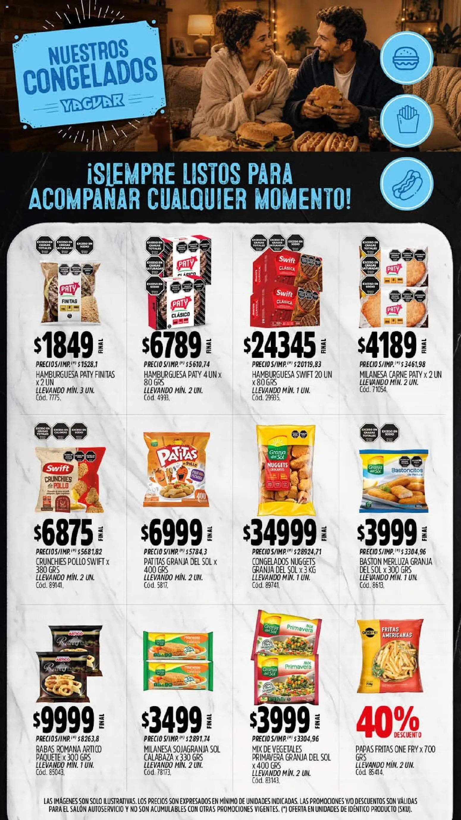 Yaguar - Oferta Semanal Chaco │ válido desde el 07/09/2026 | Página: 10 | Productos: Milanesa, Carne, Hamburguesa, Papas fritas