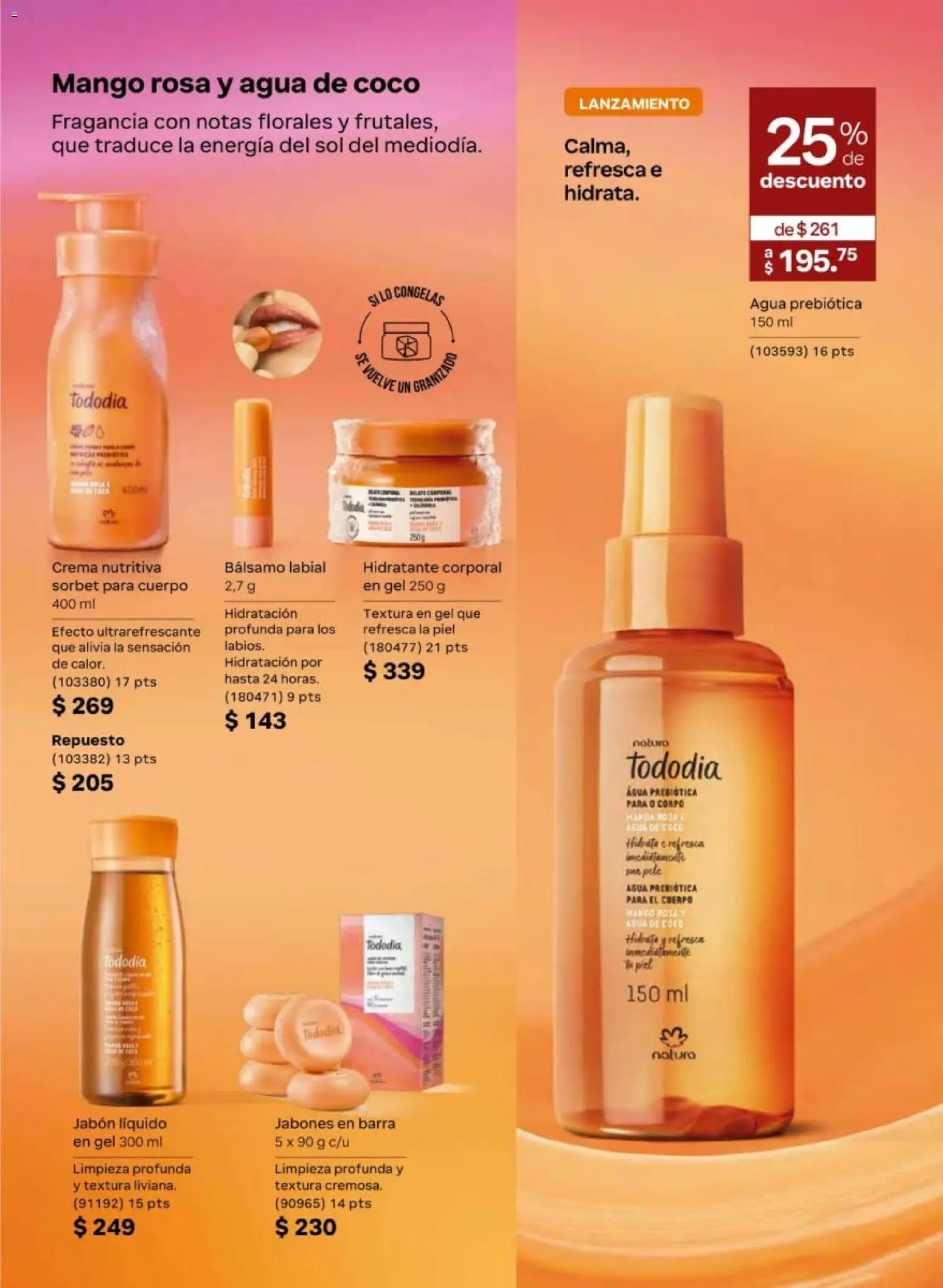 Nuevas ofertas de Natura válidas en toda la República Mexicana desde el 08.05.2026. ¡Encuentra las mejores ofertas en Natura campaña 8 2026! | Página: 114 | Productos: Crema, Agua, Mango, Bálsamo