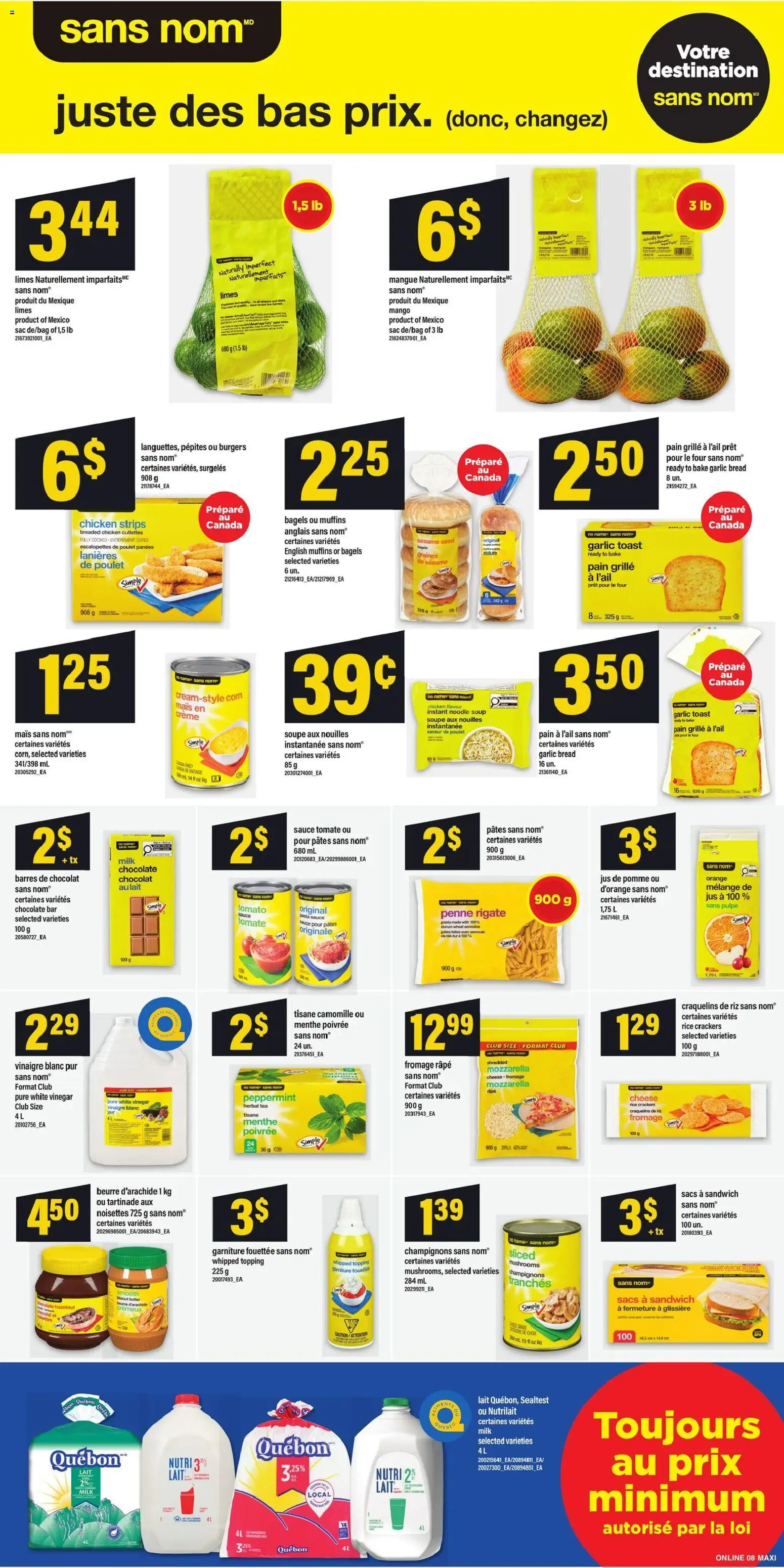 Maxi flyer valid from Jul 9, 2026 | Page: 12 | Products: Tea, Milk, Butter, Cheese