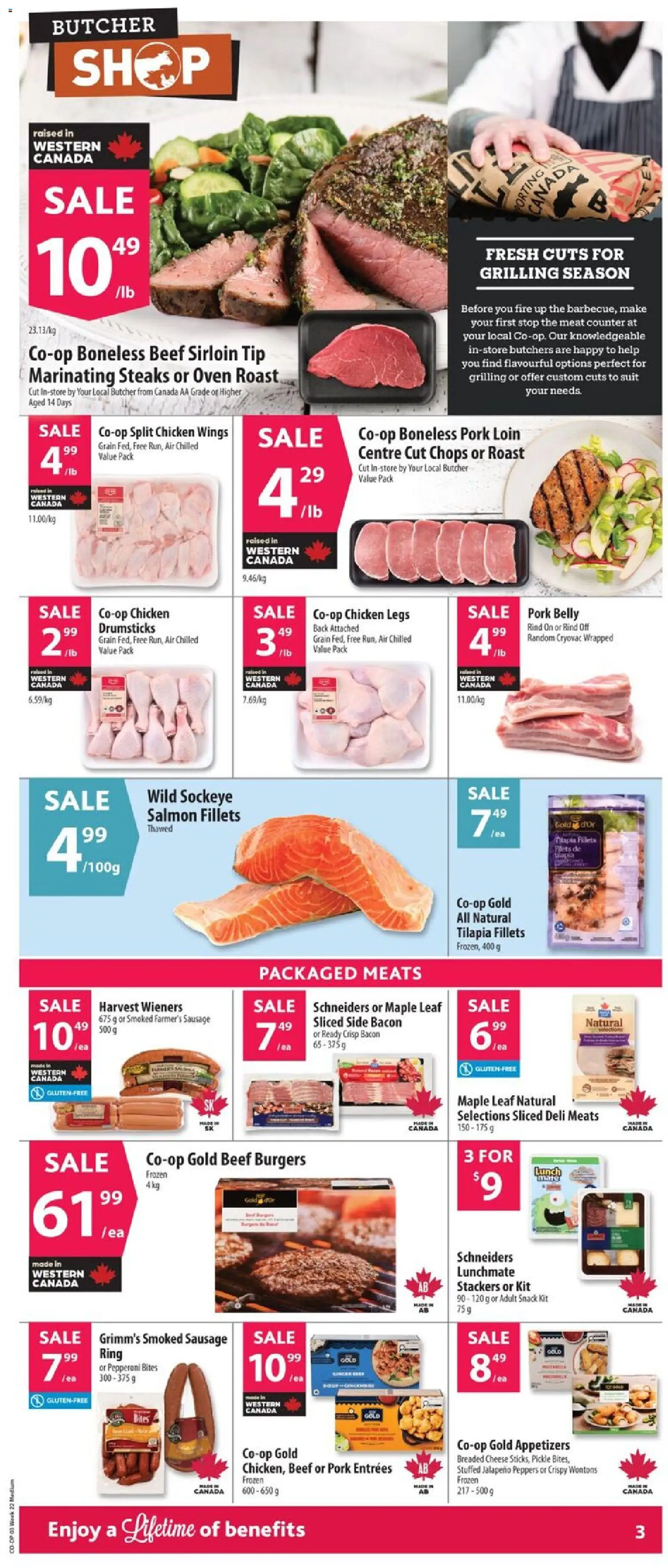 Co-op Food flyer valid from 28.05.2026 | Page: 5 | Products: Chicken wings, Cheese, Pork, Suit