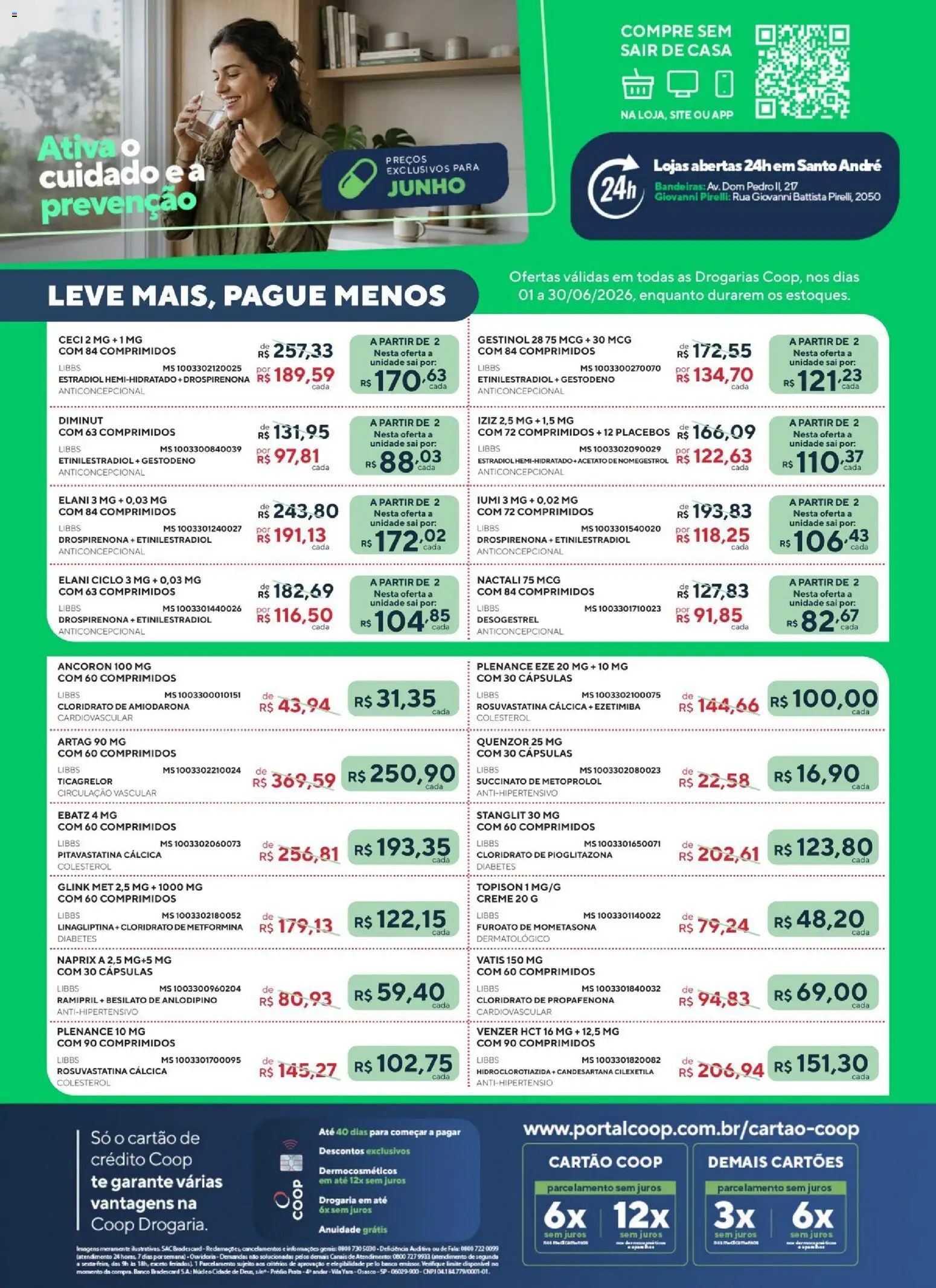 Coop Folheto - válido de 01.06.2026 | Página: 1 | Produtos: Banco, Creme, Pirelli