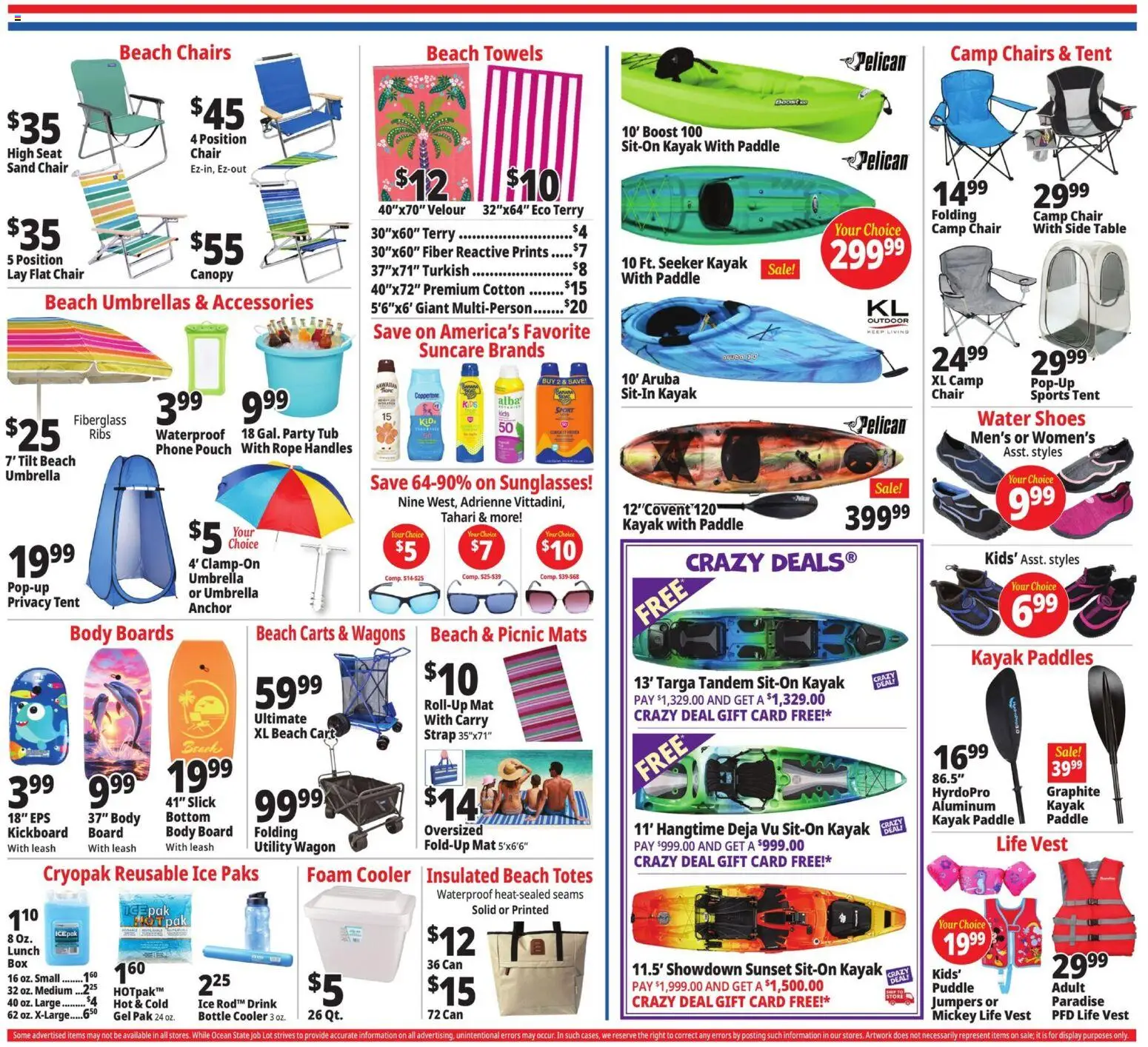 Ocean State Job Lot Weekly Ad - valid from 07/02/2026 | Page: 4 | Products: Table, Chair, Umbrella, Phone