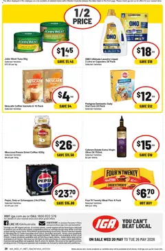 Preview of IGA catalogue WA Medium Metro - valid from 20.05.2026 | Page: 2 | Products: Oil, Coffee, Pepper, Lemon