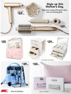 Preview of Kmart catalogue - valid from 16.04.2026 | Page: 21 | Products: Accessories, Dryer, Hair dryer, Pillow