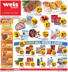 Preview of Weis weekly ads valid from 09/17/2026