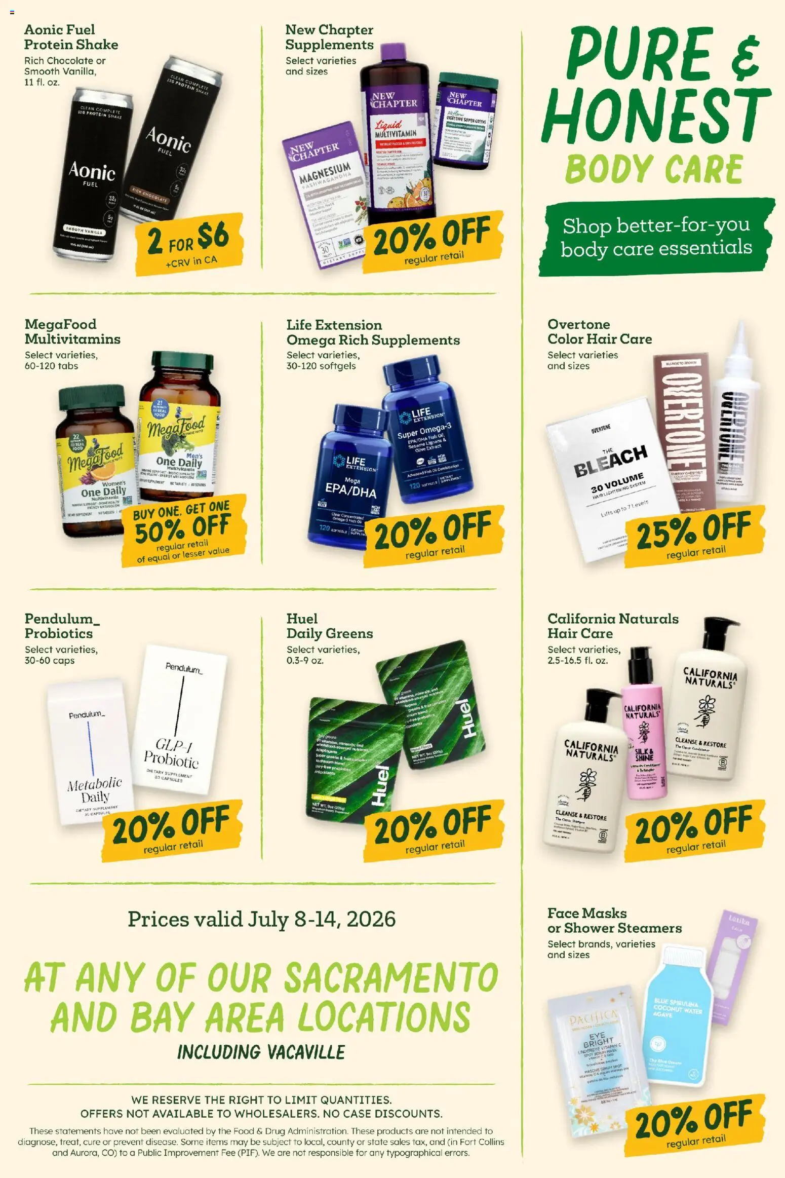 Sprouts Weekly Ad - valid from 07/08/2026 | Page: 13 | Products: Vitamin, Magnesium, Shower, Case