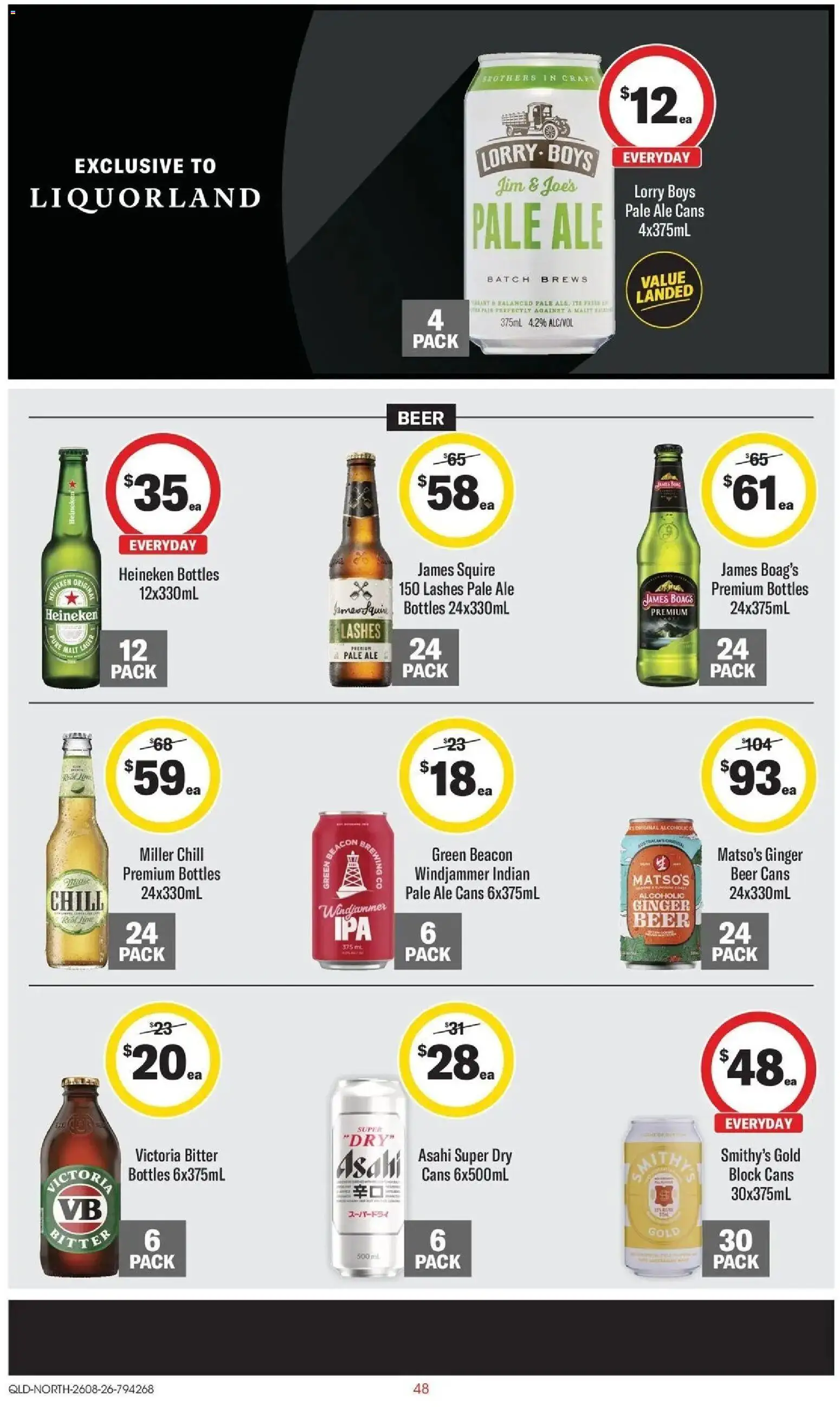 ﻿Coles catalogue valid from 26/08/2026 > Online Australia | Page: 48 | Products: Alcohol, Heineken, Ginger, Beer