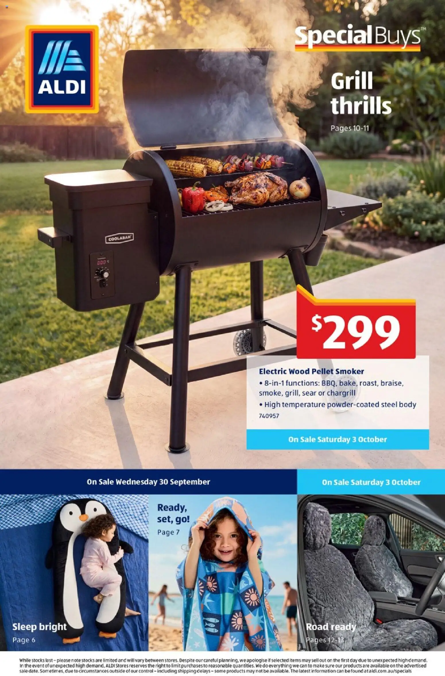 Aldi catalogue - valid from 22/09/2026 | Page: 1 | Products: Wood, Grill