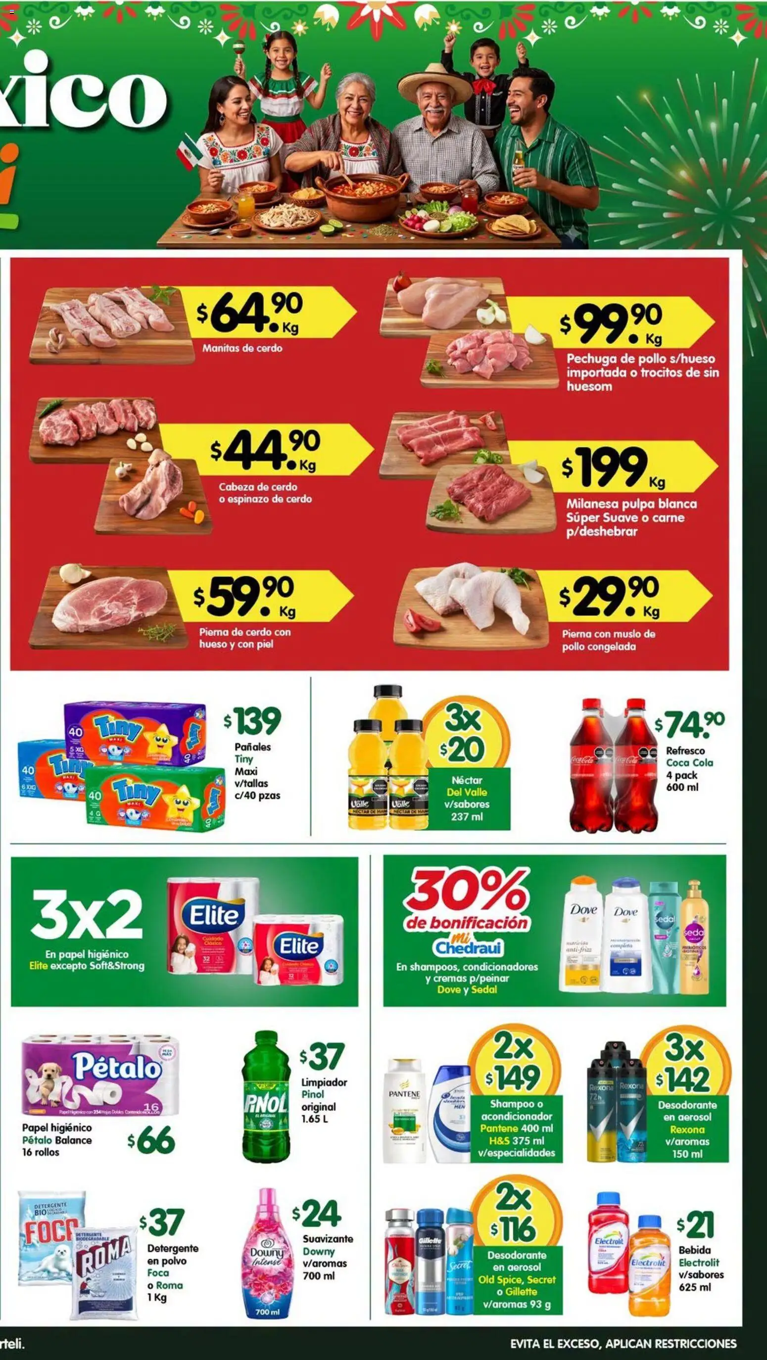 Nuevas ofertas de Arteli válidas en toda la República Mexicana desde el 11/09/2026. ¡Encuentra las mejores ofertas en Arteli folleto Tuxpan! | Página: 2 | Productos: Suavizante, Pierna de cerdo, Carne, Papel higiénico