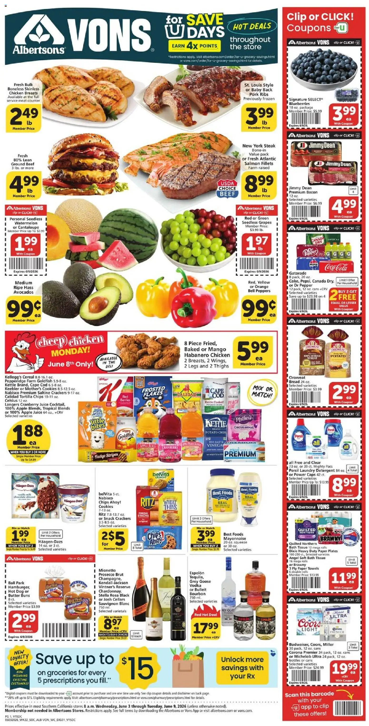 Vons Weekly Ad - valid from 03.06.2026 | Page: 1