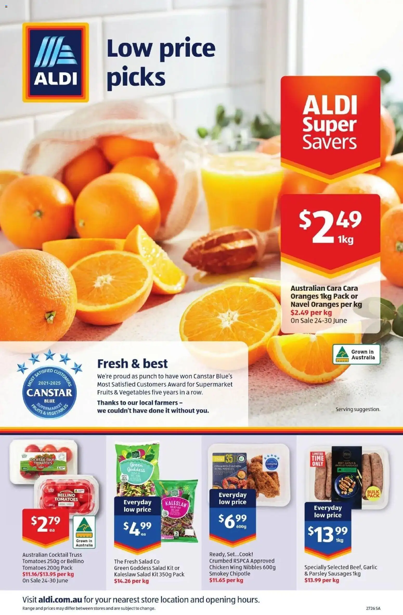 Aldi catalogue - valid from 01/07/2026 | Page: 20 | Products: Chicken, Vegetables, Fruits, Garlic