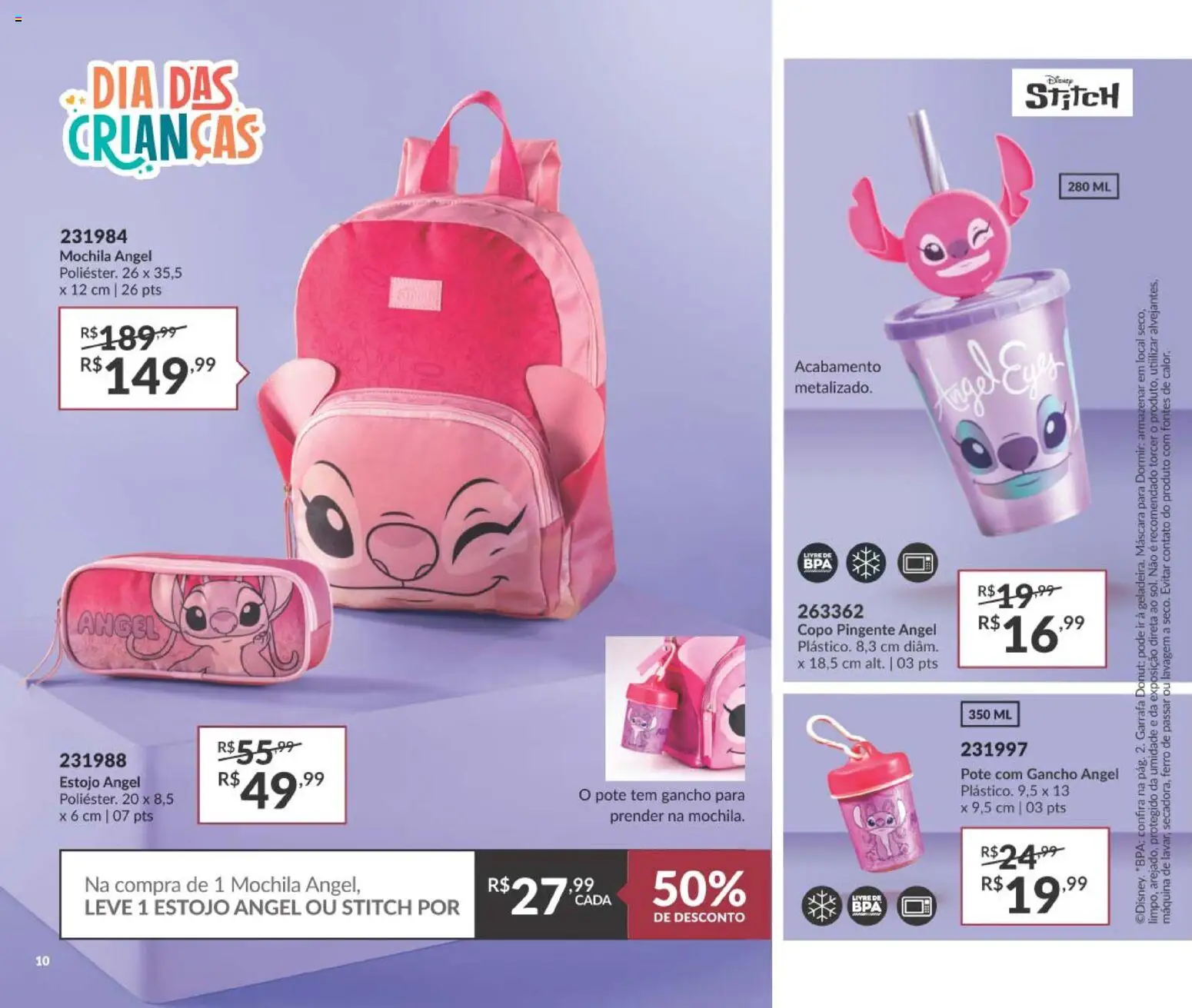 Avon Folheto - válido de 21/09/2026 | Página: 10 | Produtos: Ferro, Pingente, Ferro de passar, Mochila