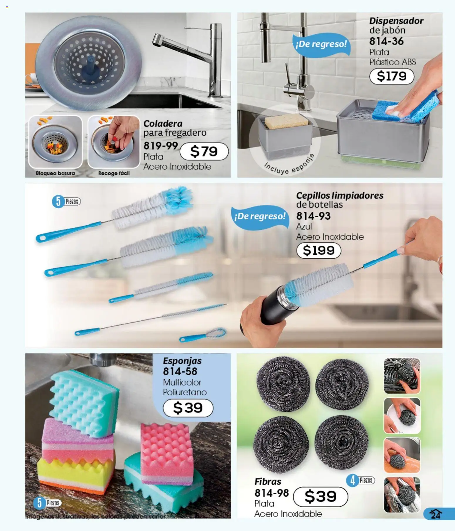 Nuevas ofertas de Cklass válidas en toda la República Mexicana desde el 05.03.2026. ¡Encuentra las mejores ofertas en Cklass catálogo Verano Home! | Página: 25 | Productos: Esponja, Jabón