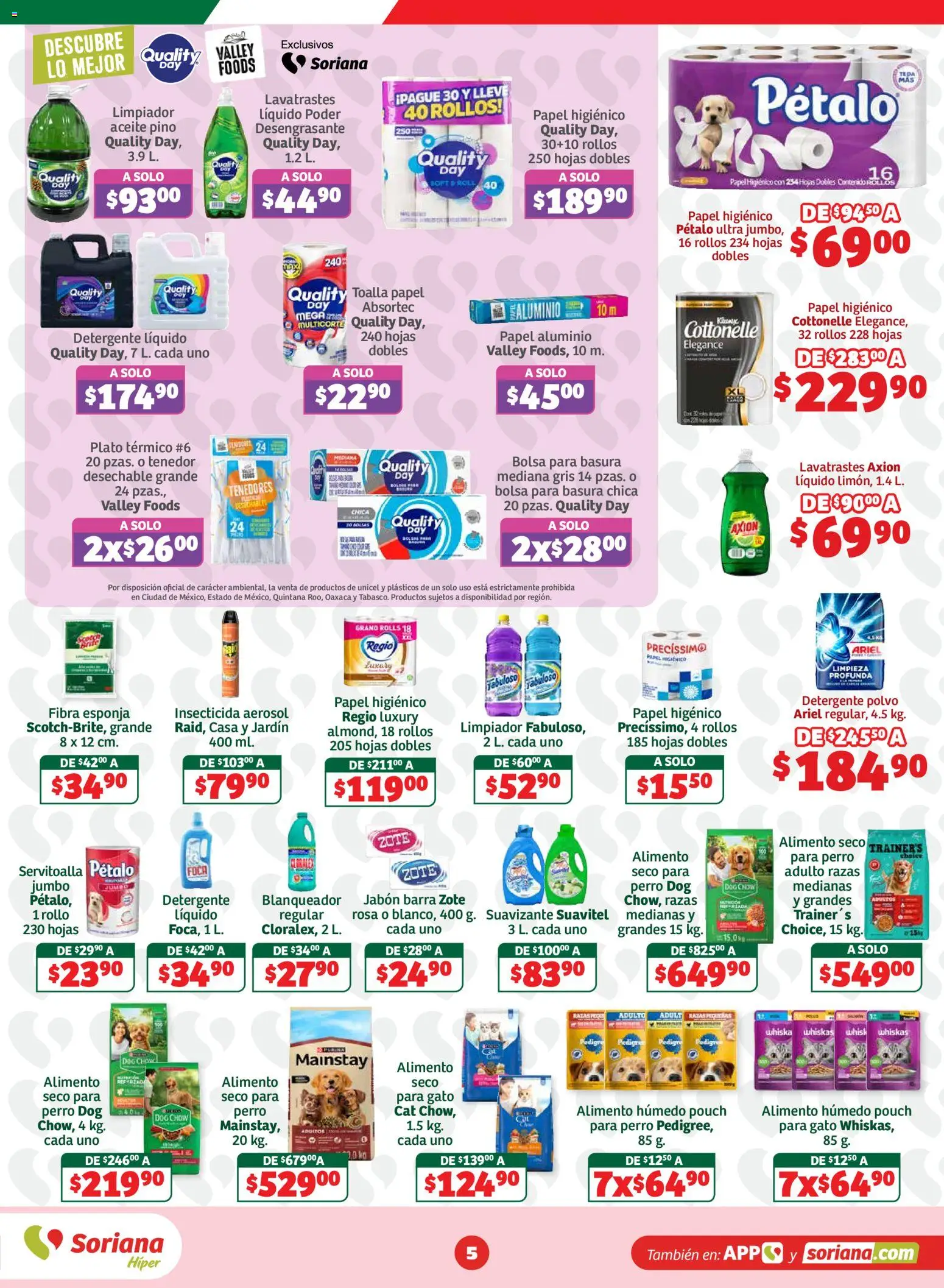 Nuevas ofertas de Soriana válidas en toda la República Mexicana desde el 04/09/2026. ¡Encuentra las mejores ofertas en Soriana folleto! | Página: 5