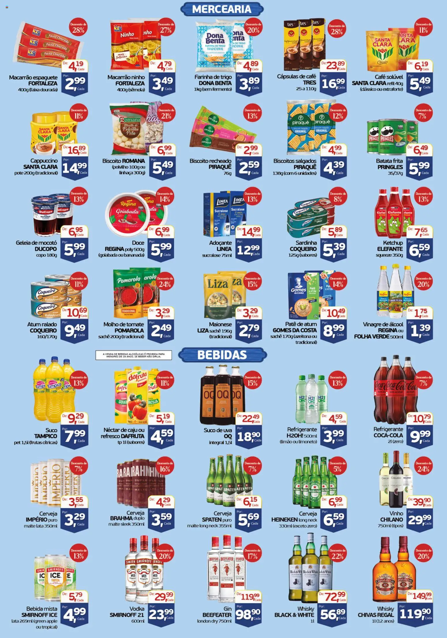 Cometa Supermercados Folheto - válido de 03/08/2026 | Página: 2 | Produtos: Biscoito, Cerveja, Macarrão, Café solúvel