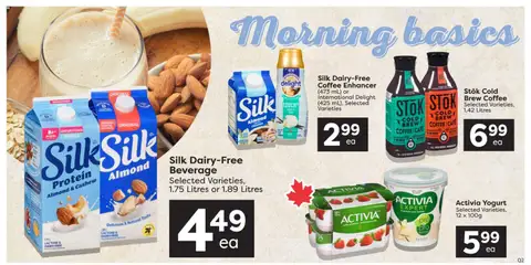Preview of Quality Foods weekly flyer / circulaire from shop Quality Foods valid from Jul 2, 2026 | Page: 12 | Products: Yogurt, Coffee