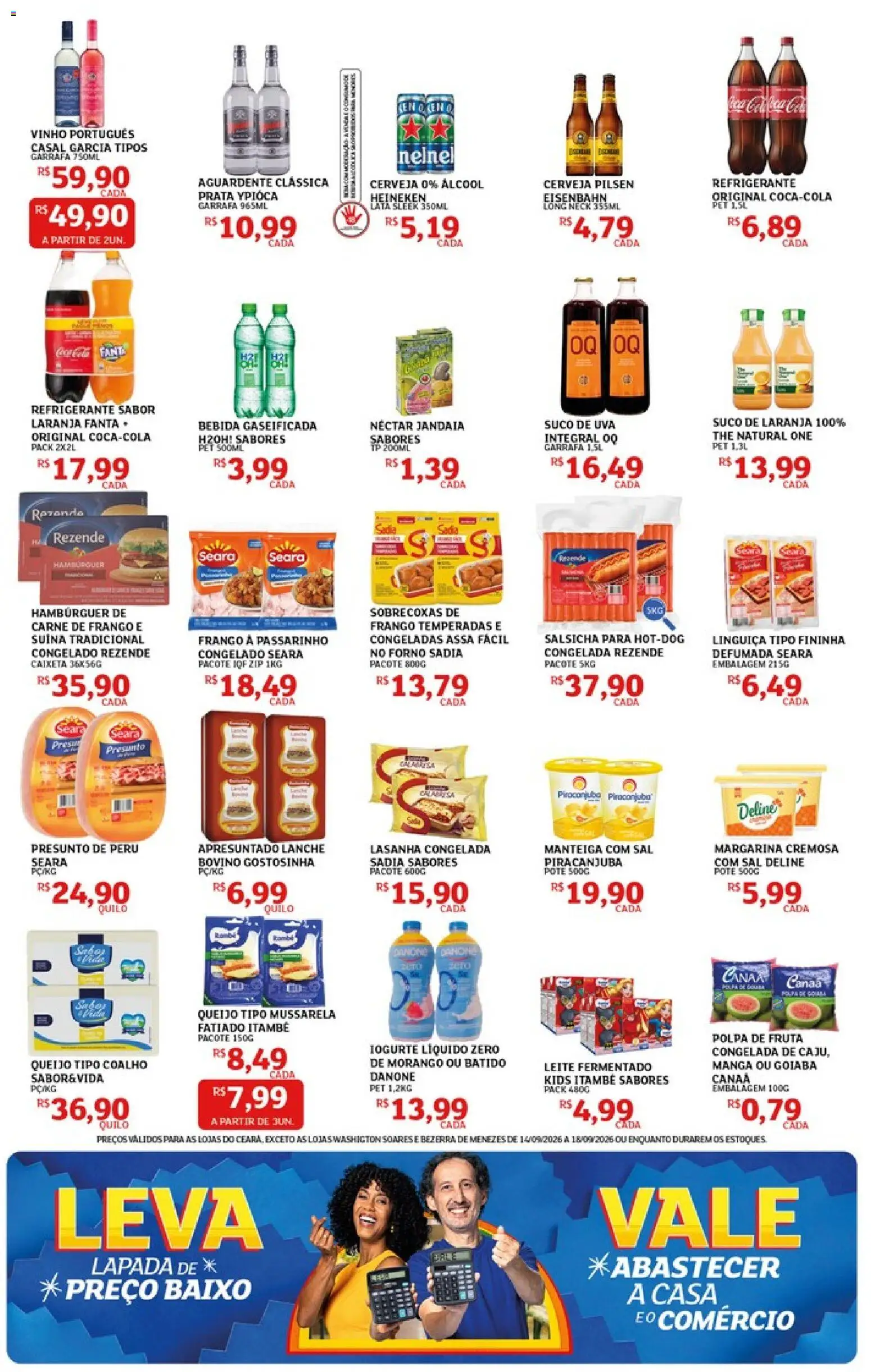 Assaí Atacadista Folheto - válido de 14/09/2026 | Página: 3 | Produtos: Queijo, Presunto, Manga, Peru