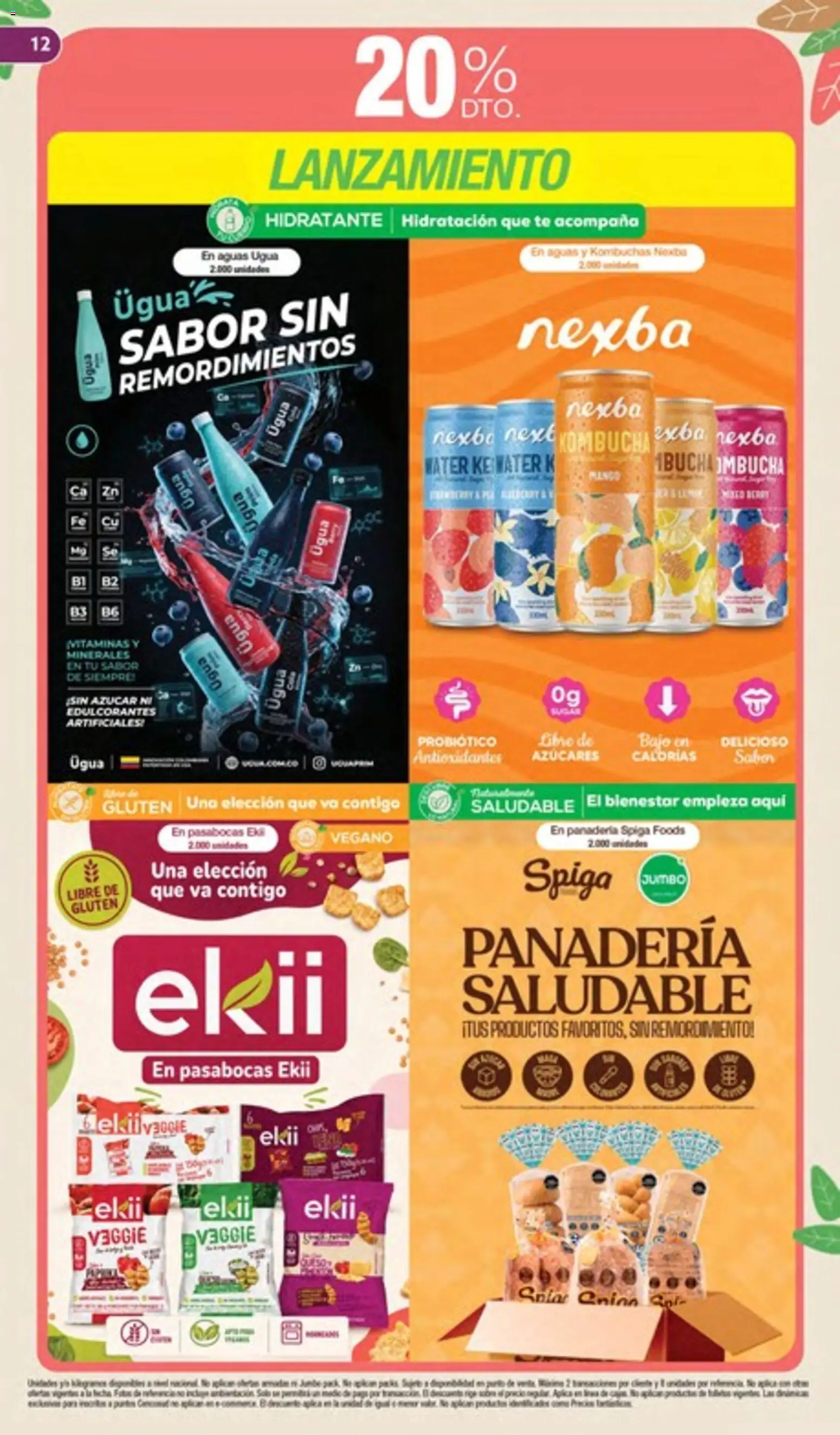 Jumbo revista - valida desde el 27/08/2026 | Página: 12 | Productos: Té, Azucar, Panadería, Vitaminas