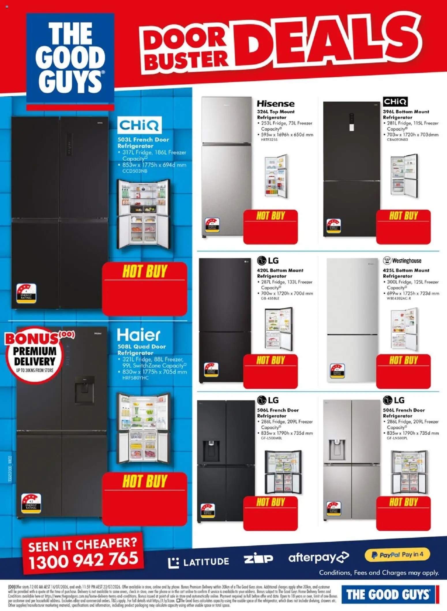 The Good Guys catalogue - valid from 16/07/2026 | Page: 9 | Products: Household, Cart, Freezer, Refrigerator