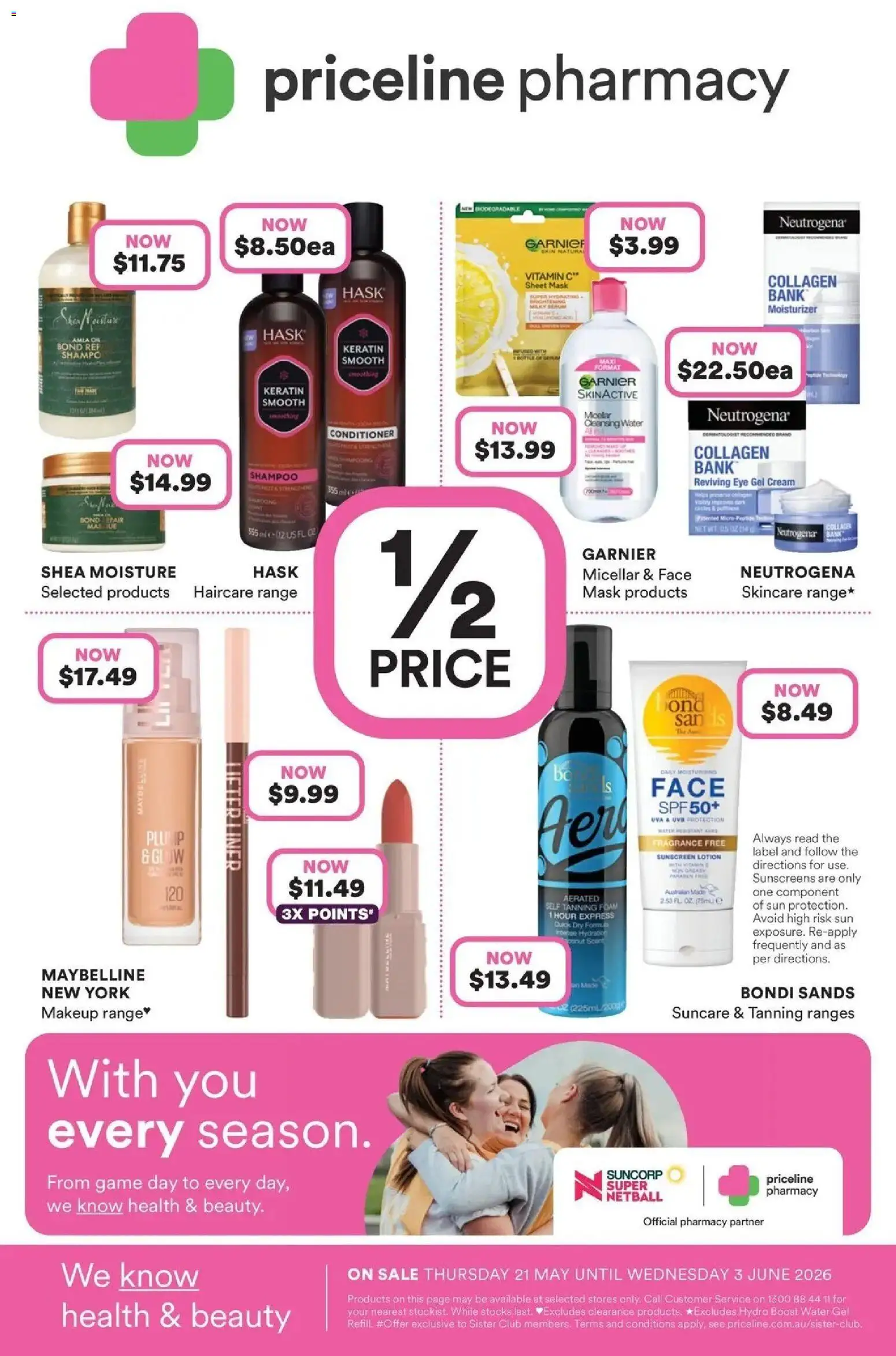 Priceline Pharmacy catalogue - valid from 20.05.2026 | Page: 1 | Products: Fragrance, Conditioner, Sunscreen, Vitamin