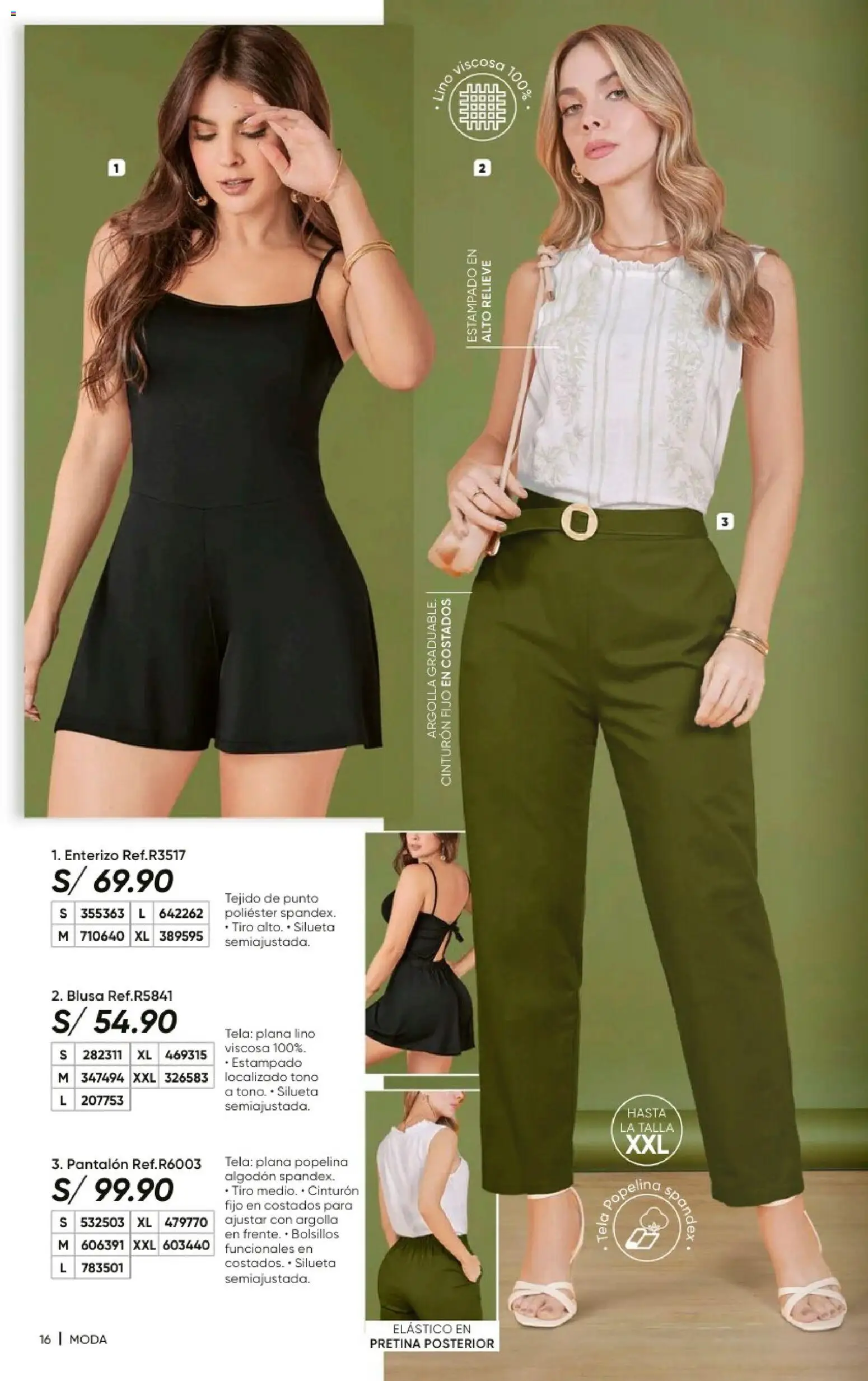 Catálogo Azzorti válido desde 20/09/2026 | Página: 18 | Productos: Blusa, Bolsillos, Algodón, Cinturón