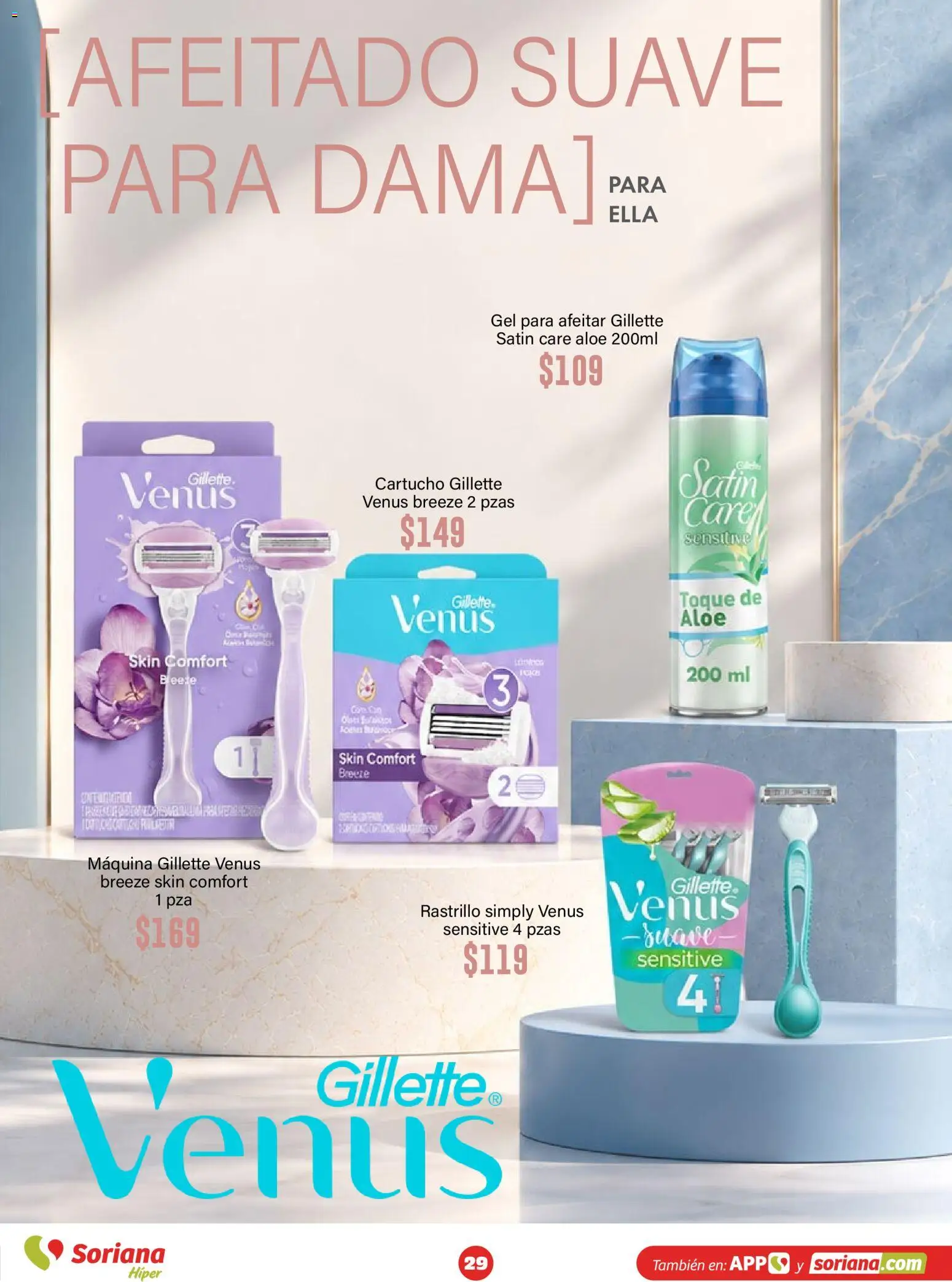 Nuevas ofertas de Soriana válidas en toda la República Mexicana desde el 30/09/2026. ¡Encuentra las mejores ofertas en Soriana Híper - Modo #Glowing! | Página: 29 | Productos: Rastrillo