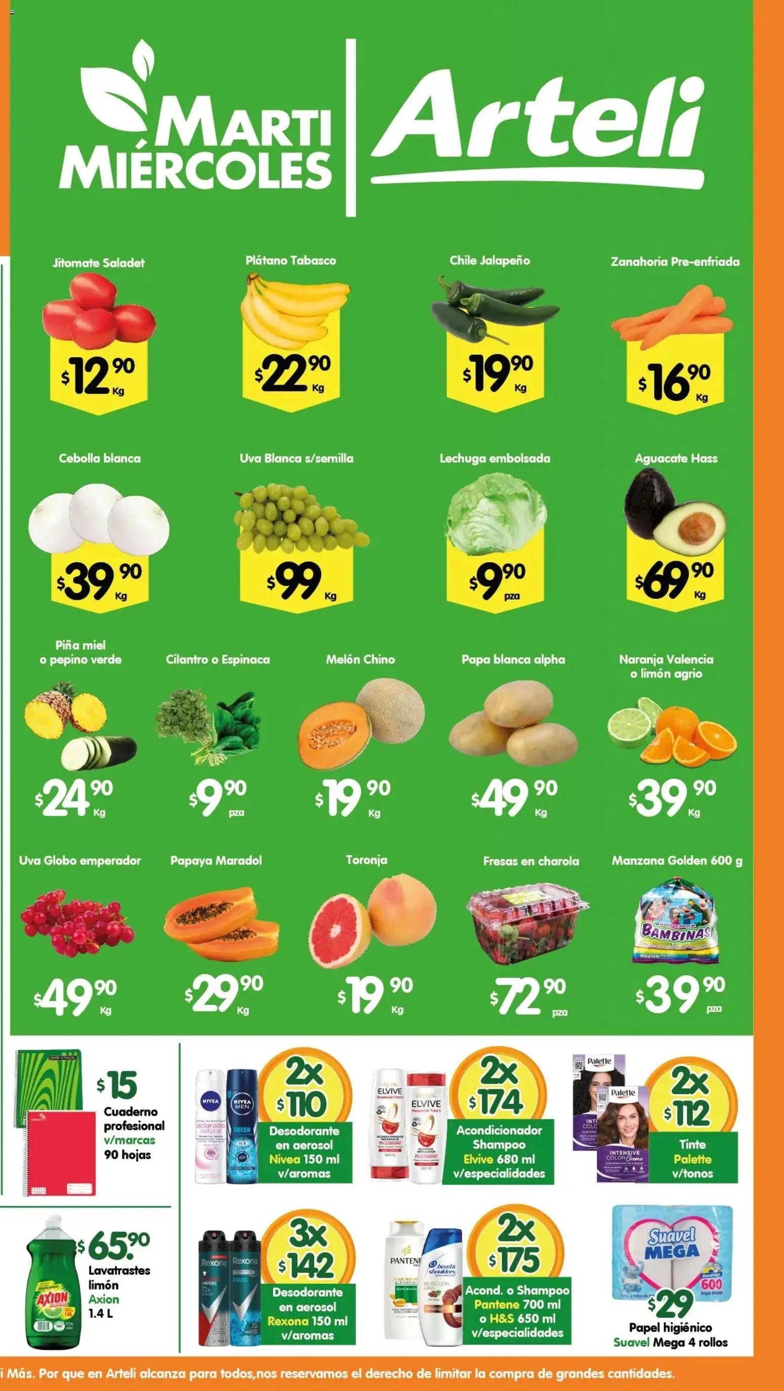 Nuevas ofertas de Arteli válidas en toda la República Mexicana desde el 11/08/2026. ¡Encuentra las mejores ofertas en Arteli folleto! | Página: 2 | Productos: Melón, Uva, Fresas, Pepino
