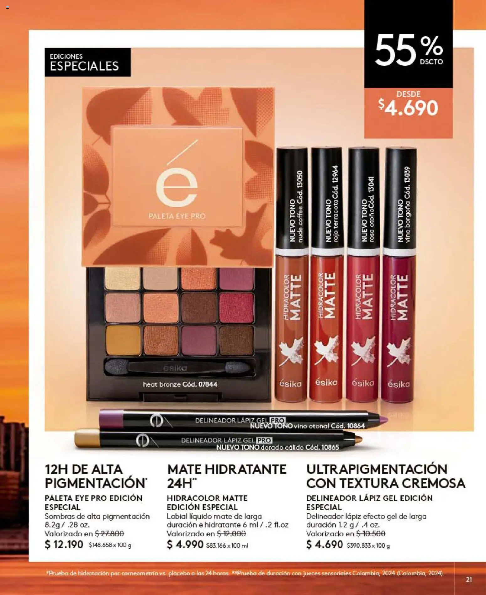 Catálogo Ésika Campaña 10 │ válido desde el 01.06.2026 | Página: 21 | Productos: Mate, Delineador, Vino, Labial