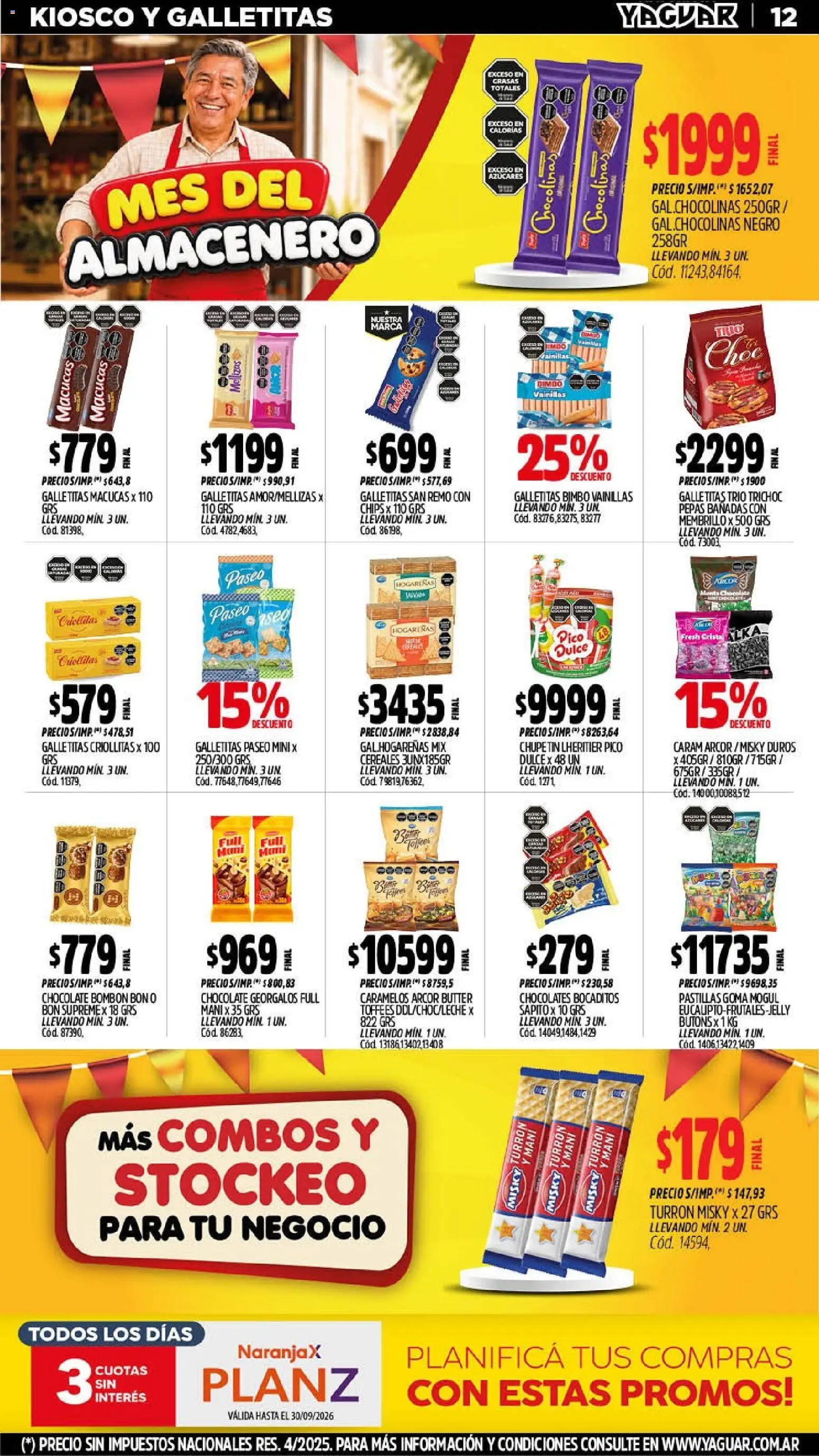 Yaguar - Oferta Semanal Salta │ válido desde el 14/09/2026 | Página: 13 | Productos: Pico, Mani, Chocolate, Turrón