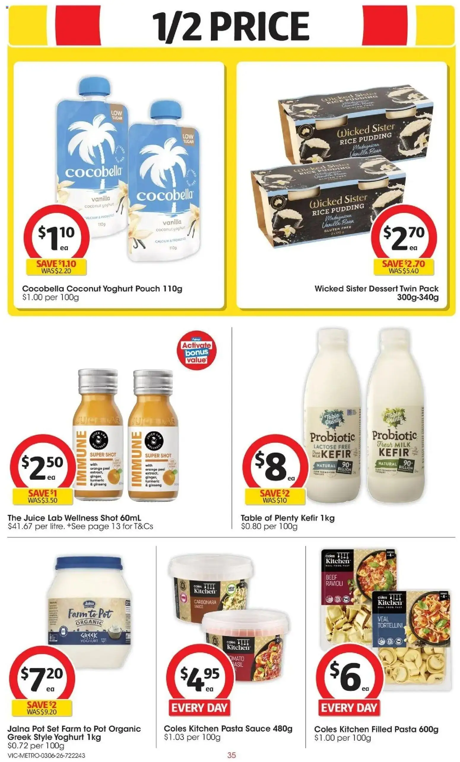 Coles catalogue - valid from 02.06.2026 | Page: 35 | Products: Table, Pot, Yoghurt, Pudding