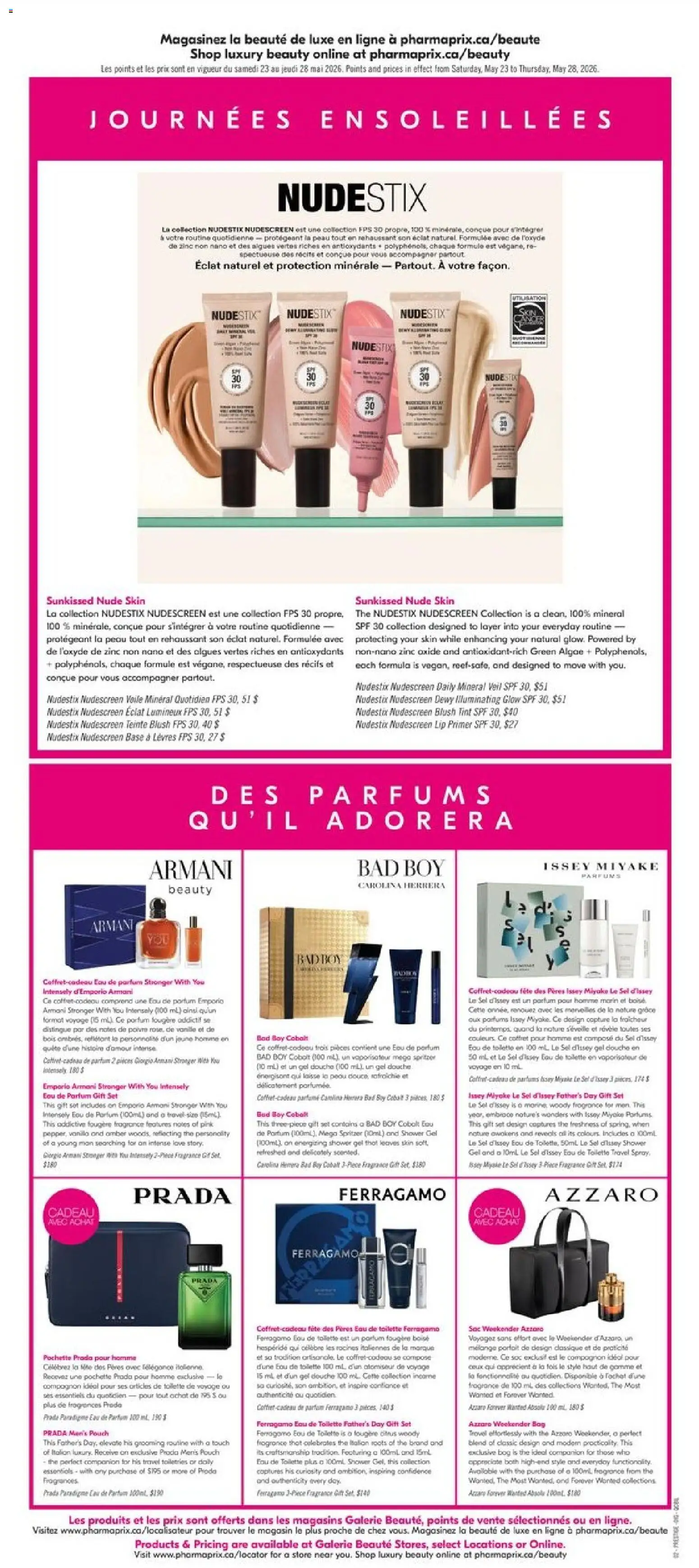 Pharmaprix flyer valid from 22.05.2026 | Page: 10 | Products: Bag, Fragrance, Eau de toilette, Toilette