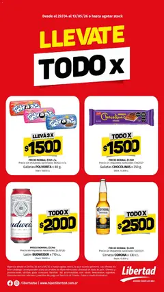 Vista previa Hipermercado Libertad - Tapa todo x sem 18 válido desde el 29.04.2026