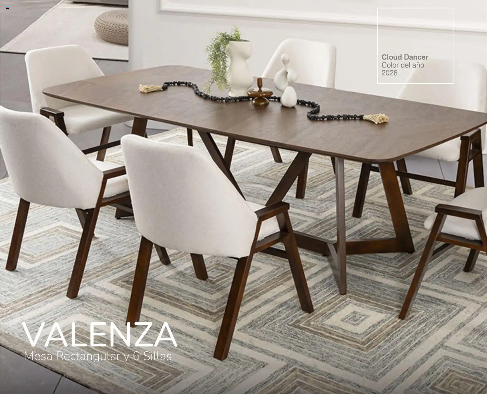 Nuevas ofertas de Muebles Dico válidas en toda la República Mexicana desde el 30/01/2026. ¡Encuentra las mejores ofertas en Muebles Dico catálogo Cloud Dancer Color del año 2026! | Página: 9 | Productos: Mesa