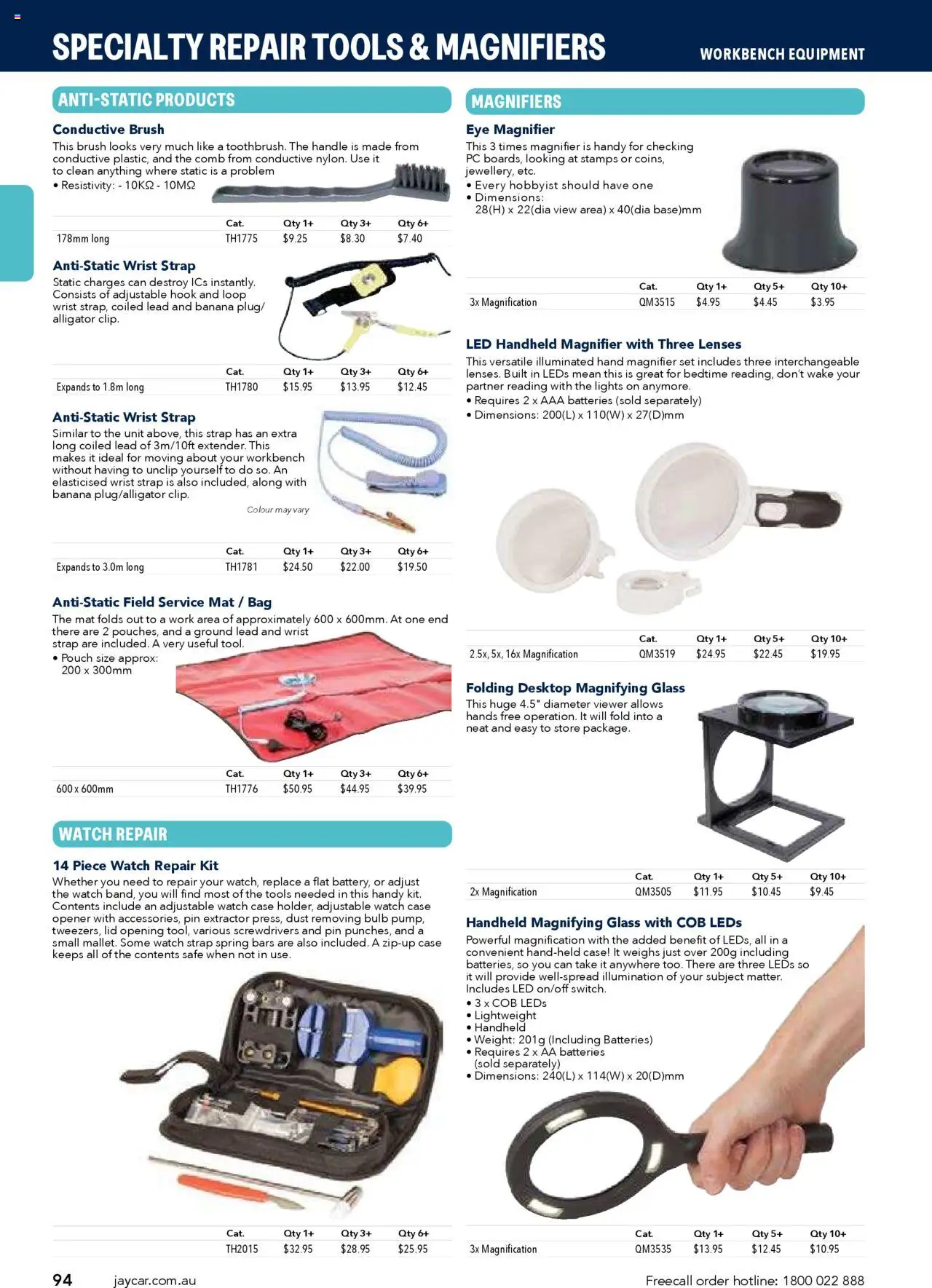 Jaycar catalogue - valid from 09.07.2025 | Page: 94 | Products: Bulb, Case, Weight, Tools