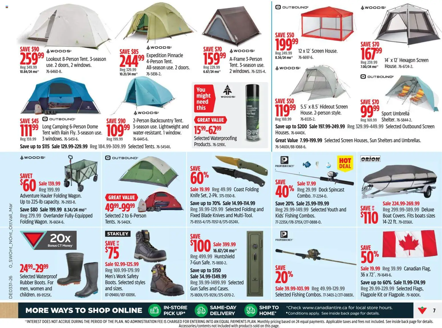 Canadian Tire flyer valid from Jul 30, 2026 | Page: 7 | Products: Umbrella