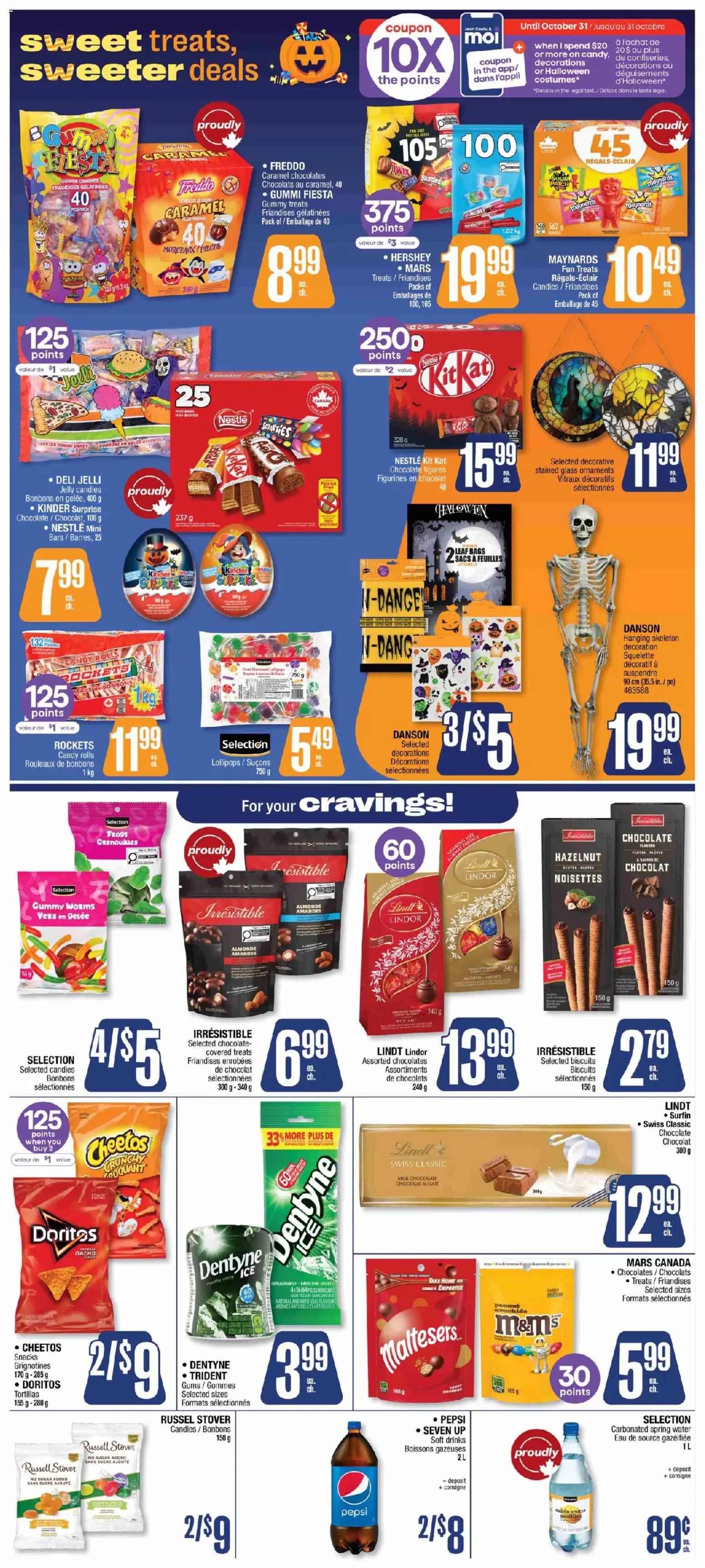 Jean Coutu flyer valid from Oct 1, 2026 | Page: 7 | Products: Pepsi, Drinks, Decoration, Milk