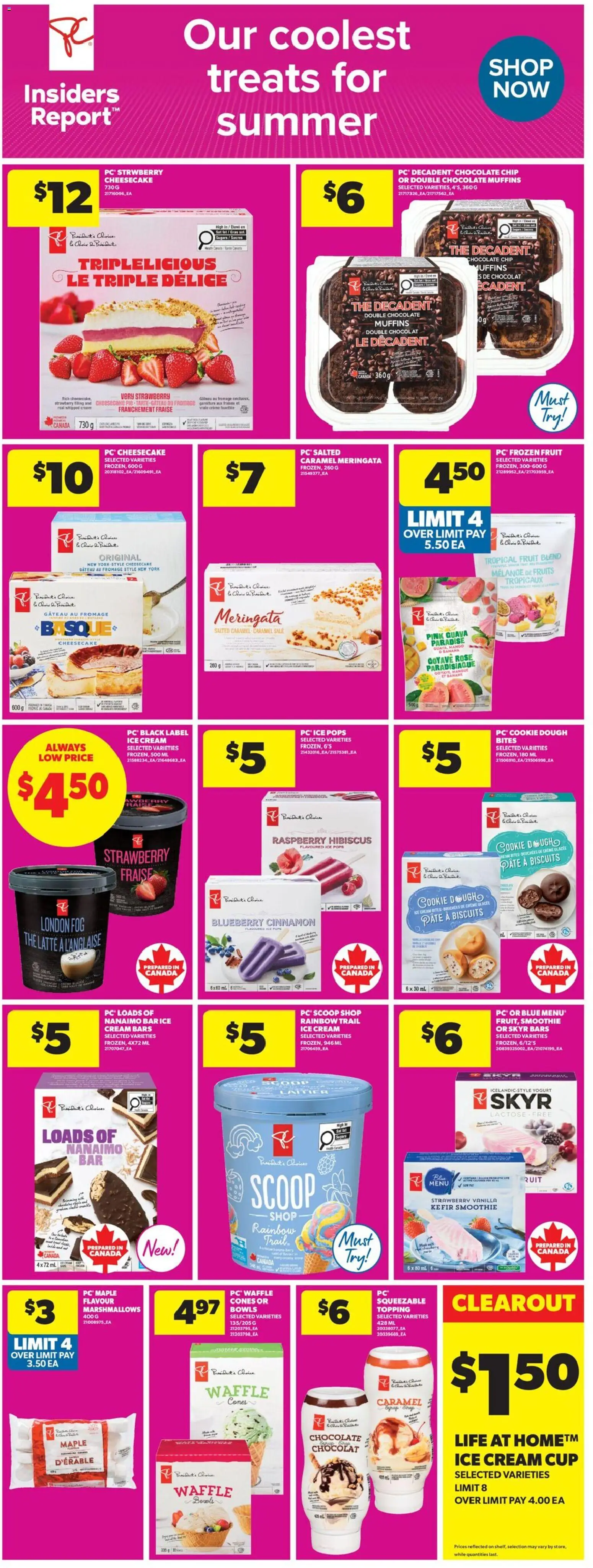 Real Canadian Superstore flyer valid from Jul 2, 2026 | Page: 9 | Products: Cream, Ice cream, Yogurt, Chocolate