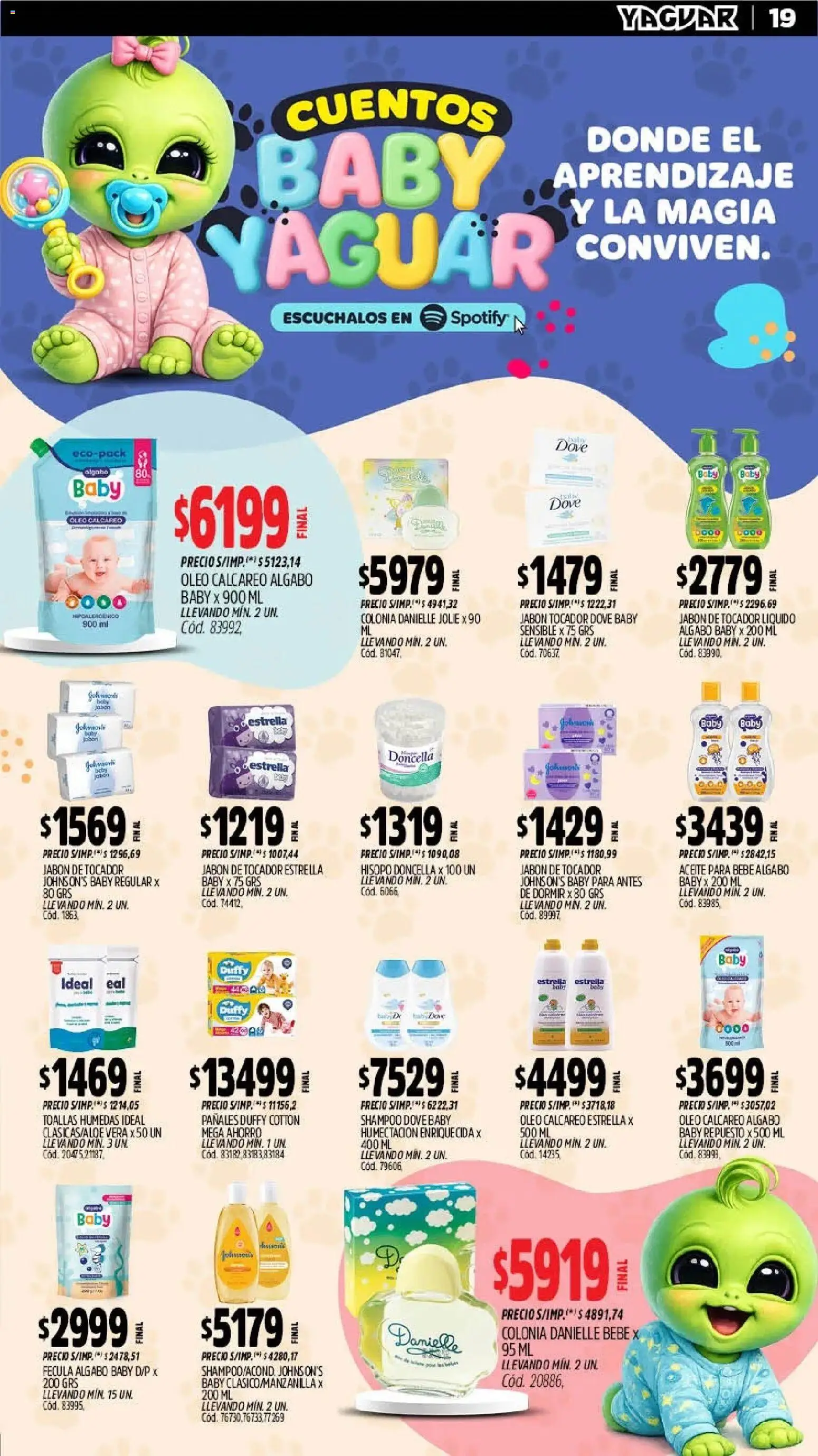 Yaguar - Oferta Semanal Salta │ válido desde el 06/07/2026 | Página: 19 | Productos: Aceite, Shampoo, Jabón, Pañales