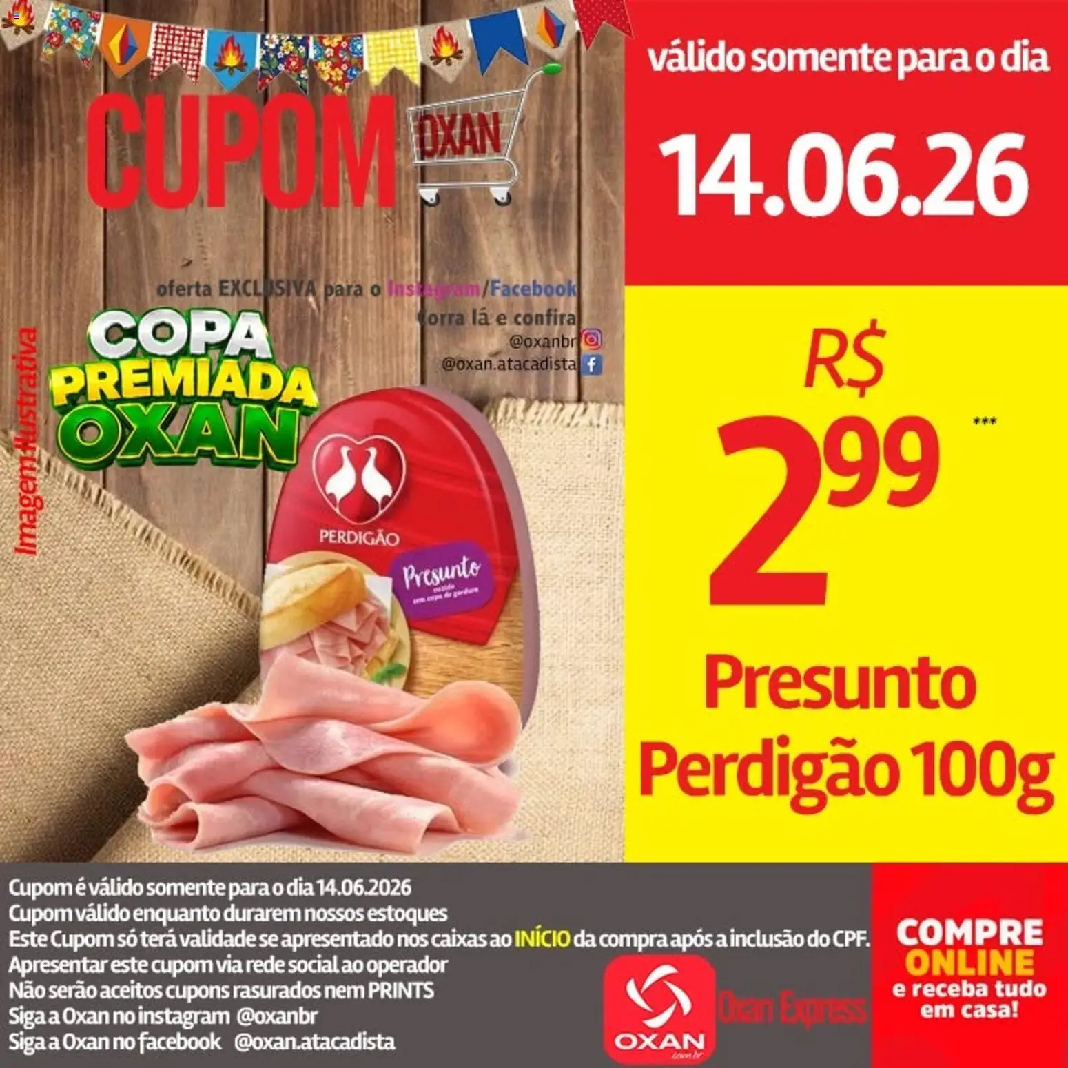 Oxan Atacadista Folheto - válido de 15.06.2026 | Página: 5 | Produtos: Presunto, Copa