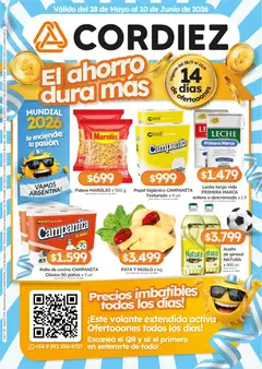 Vista previa Cordiez ofertas válido desde el 28.05.2026