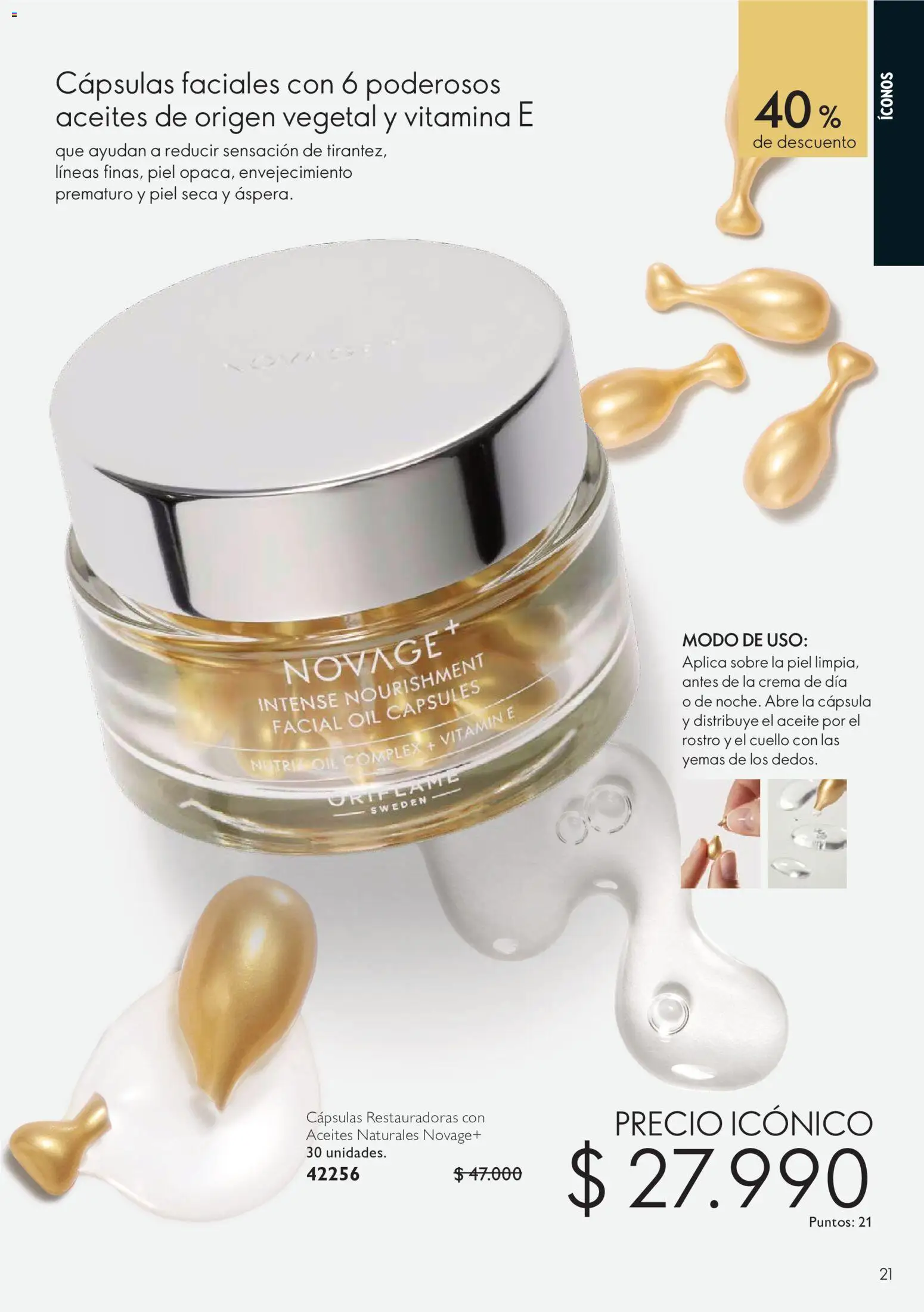 Oriflame catálogo │ válido desde el 11.09.2026 | Página: 21 | Productos: Cápsula, Sobre, Aceite, Crema