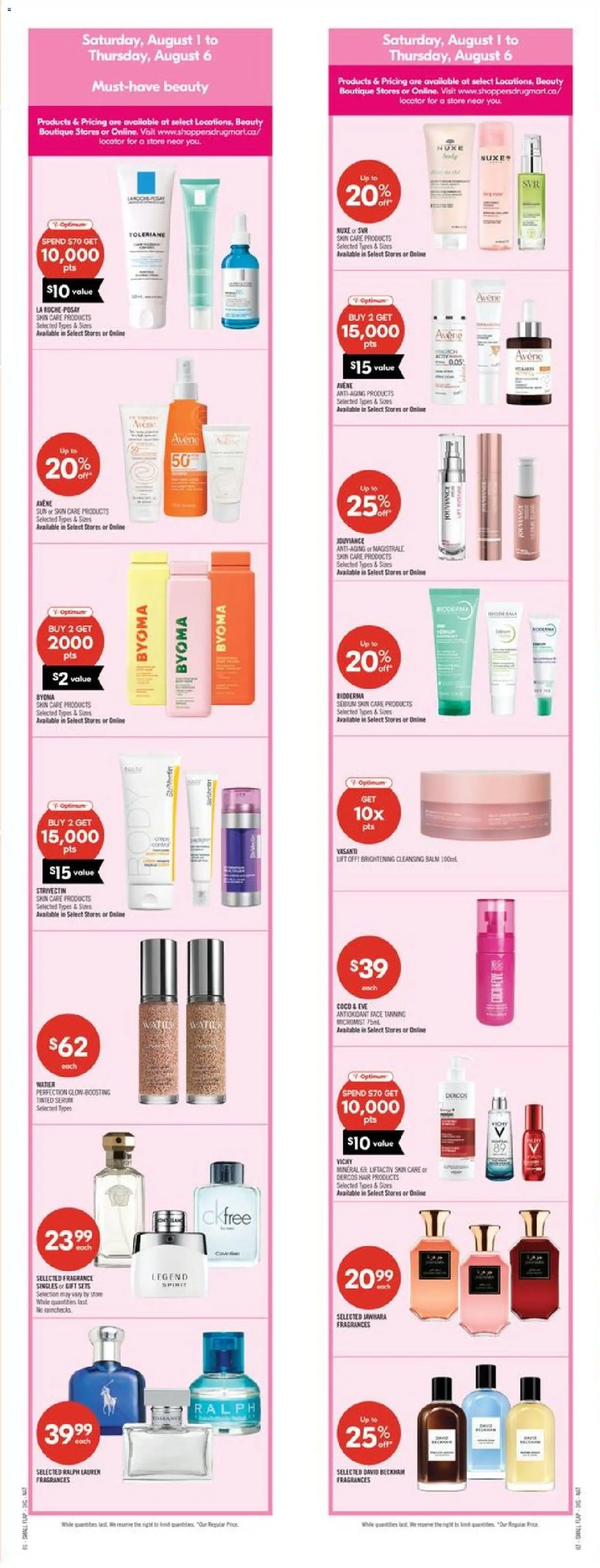 Shoppers flyer valid from Jul 31, 2026 | Page: 2 | Products: Fragrance
