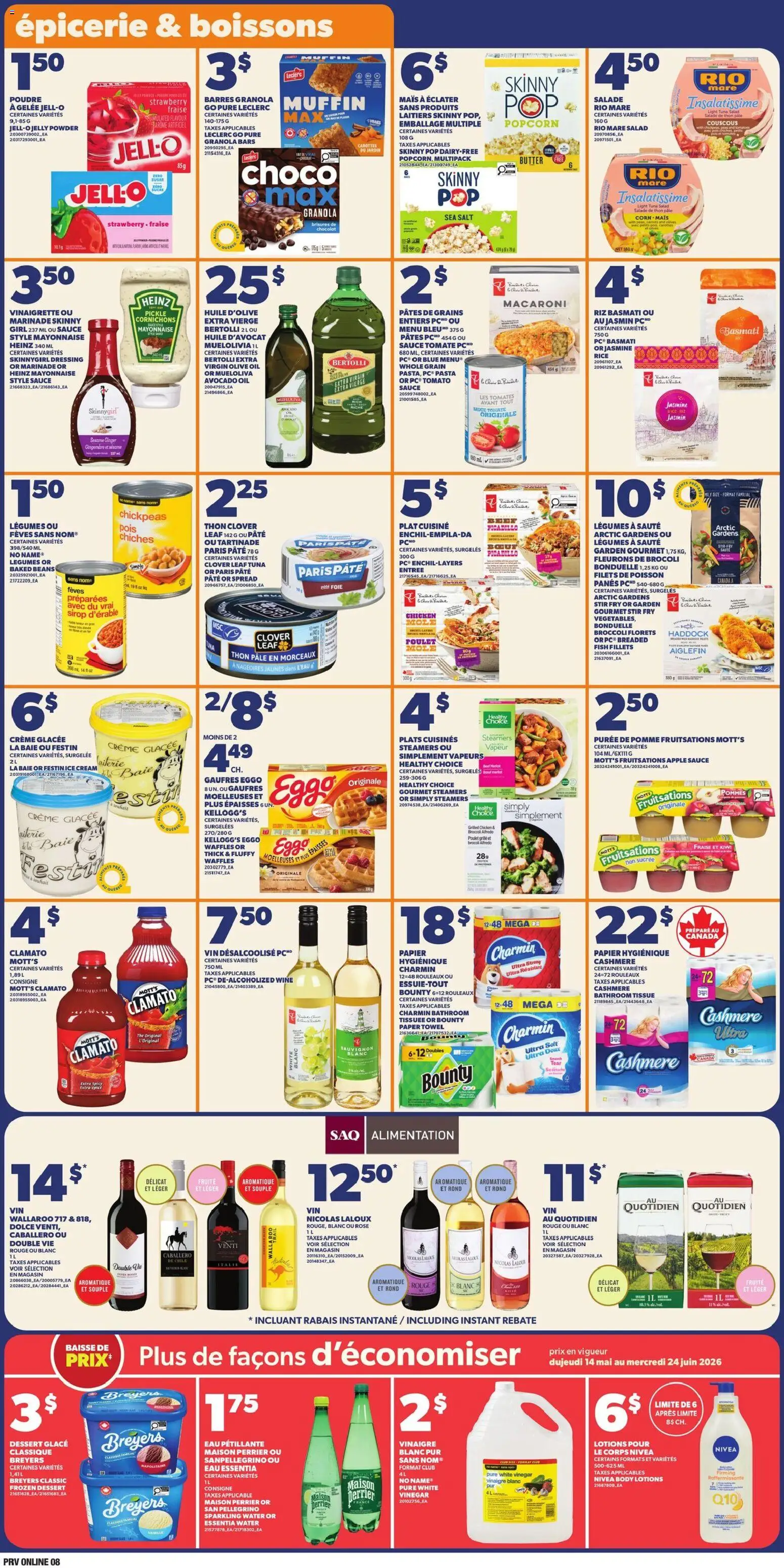 Provigo flyer valid from 18.06.2026 | Page: 10 | Products: Cream, Salad, Oil, Chicken