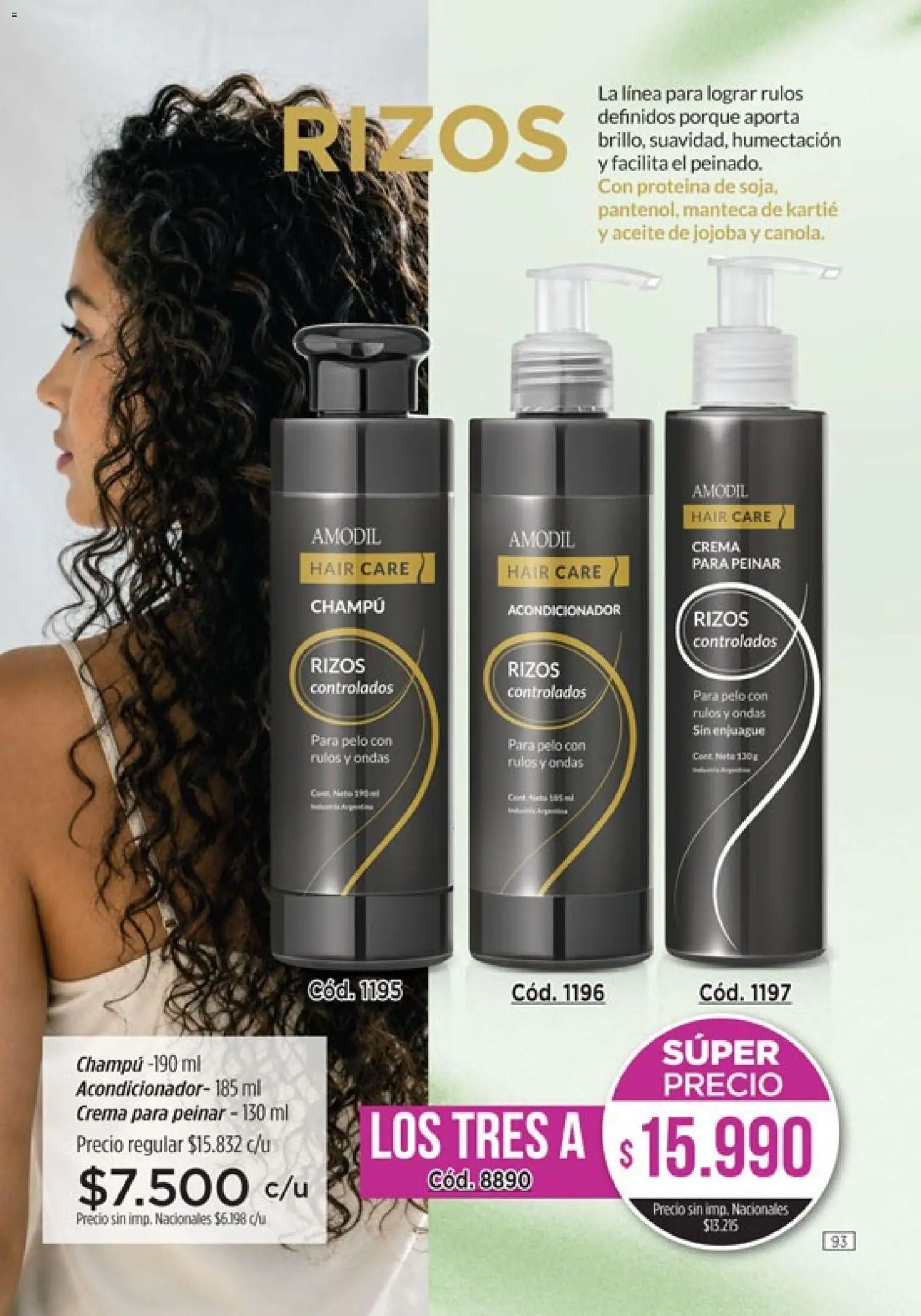 Catálogo Amodil Campaña 12 │ válido desde el 30/06/2026 | Página: 93 | Productos: Aceite, Acondicionador, Manteca, Crema