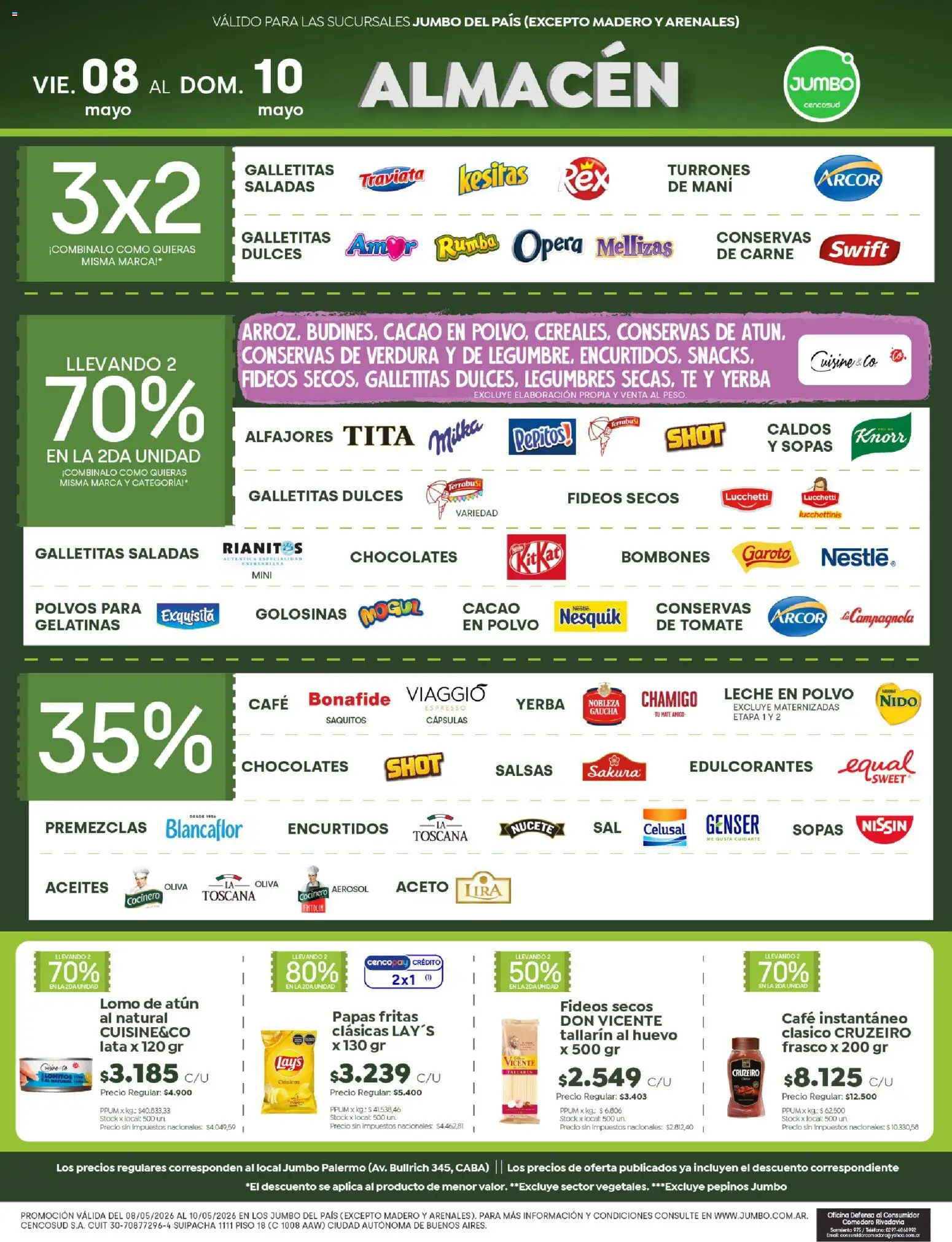 Jumbo - Ofertas | Mendoza │ válido desde el 08.05.2026 | Página: 2 | Productos: Teléfono, Aceto, Mani, Frasco
